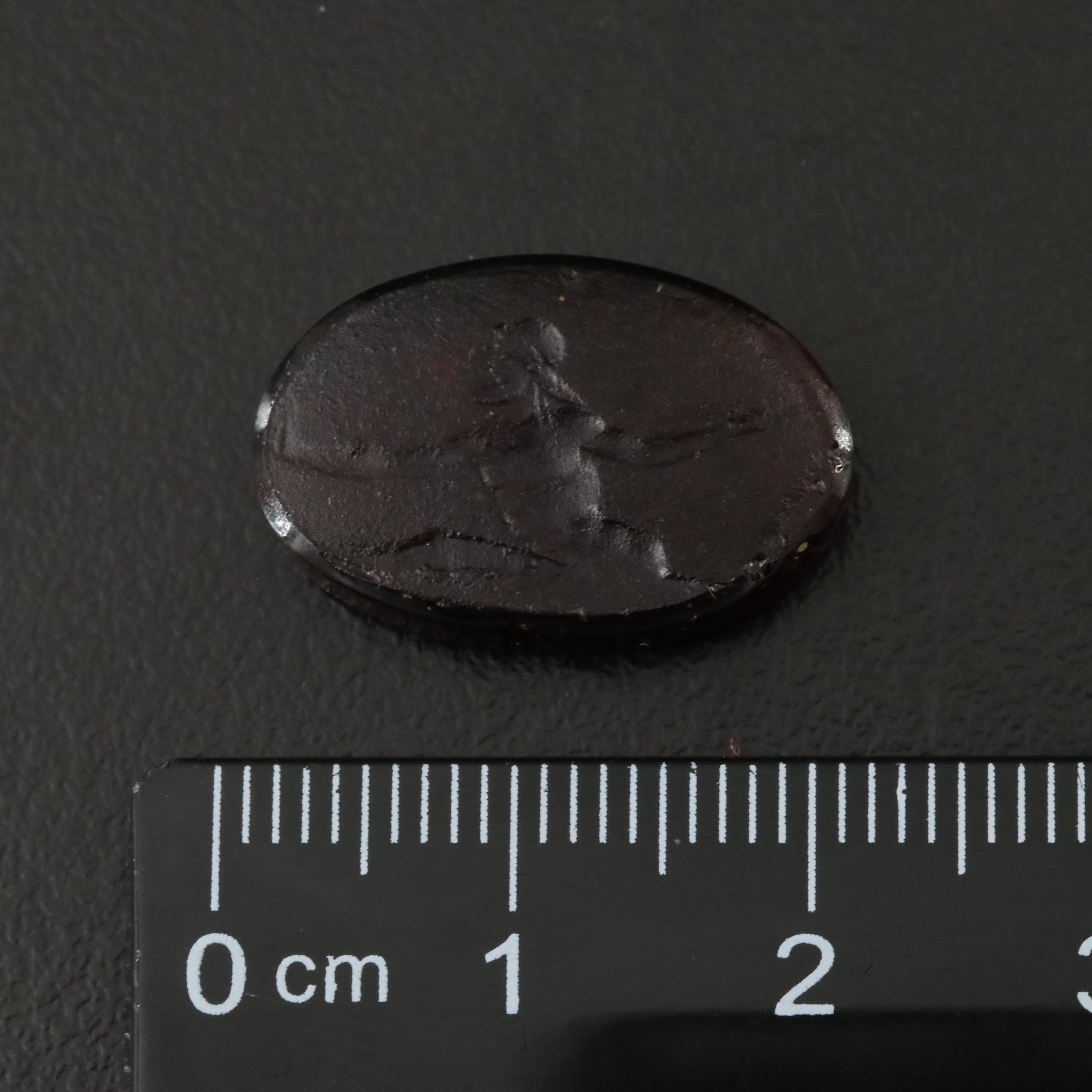 Grand Tour Style Glass Seal Depicting a Satyr