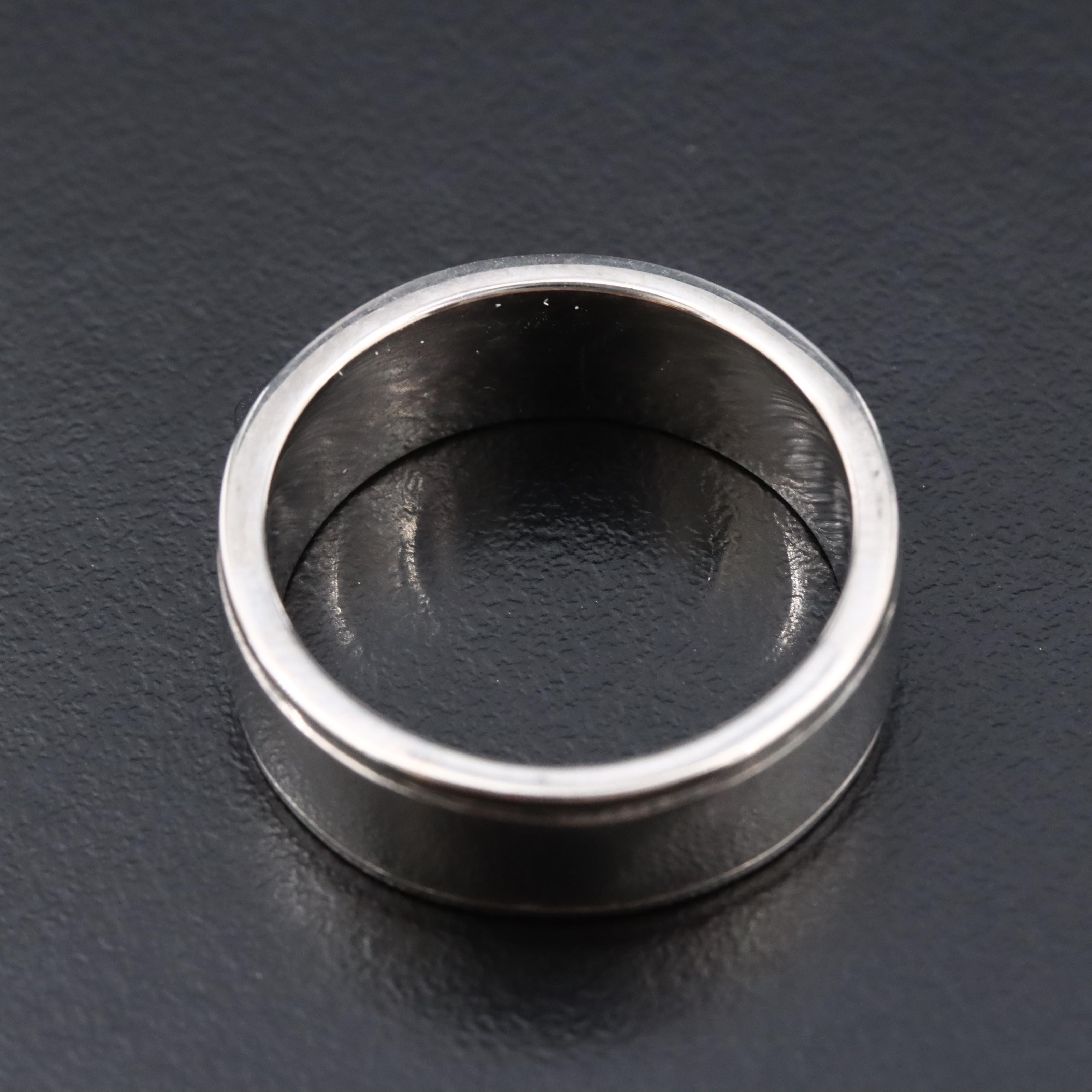 Sheryl Lowe "Mr. Lowe" Sterling Bossed Ring