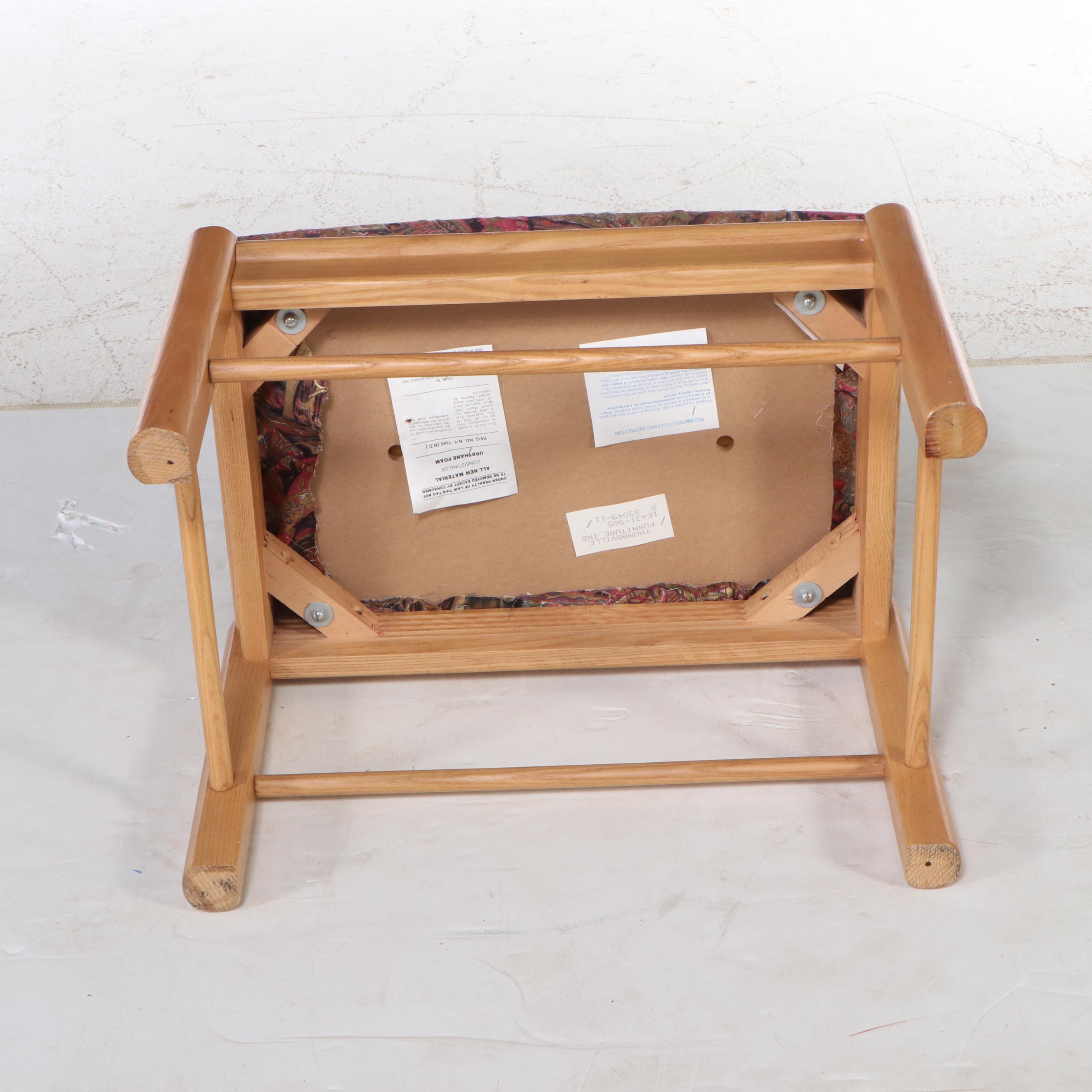 Thomasville Furniture Paisley Upholstered Footstool