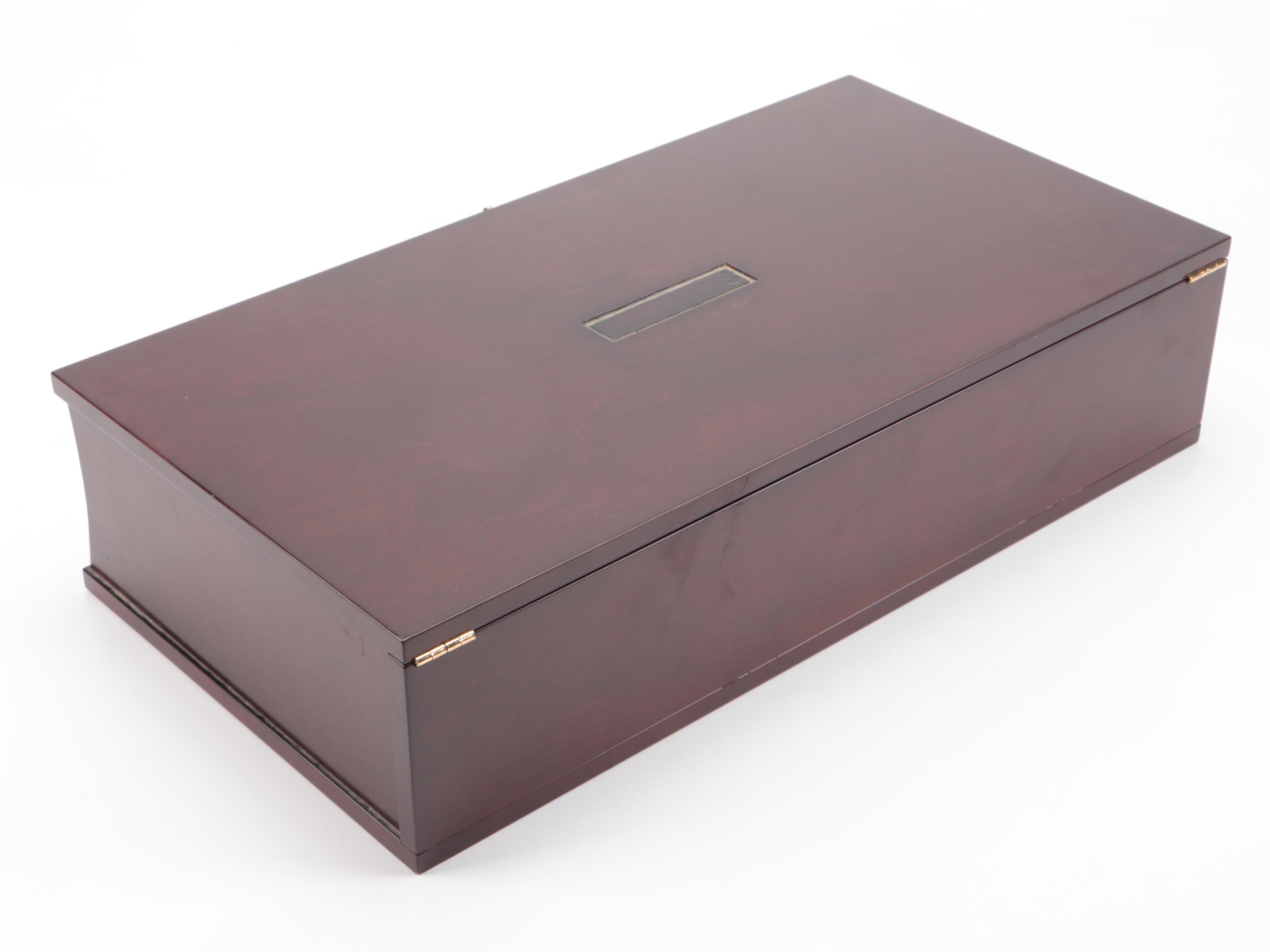 "The Beacon of Freedom" Navy Table Lamp and Wooden Flag Presentation Box