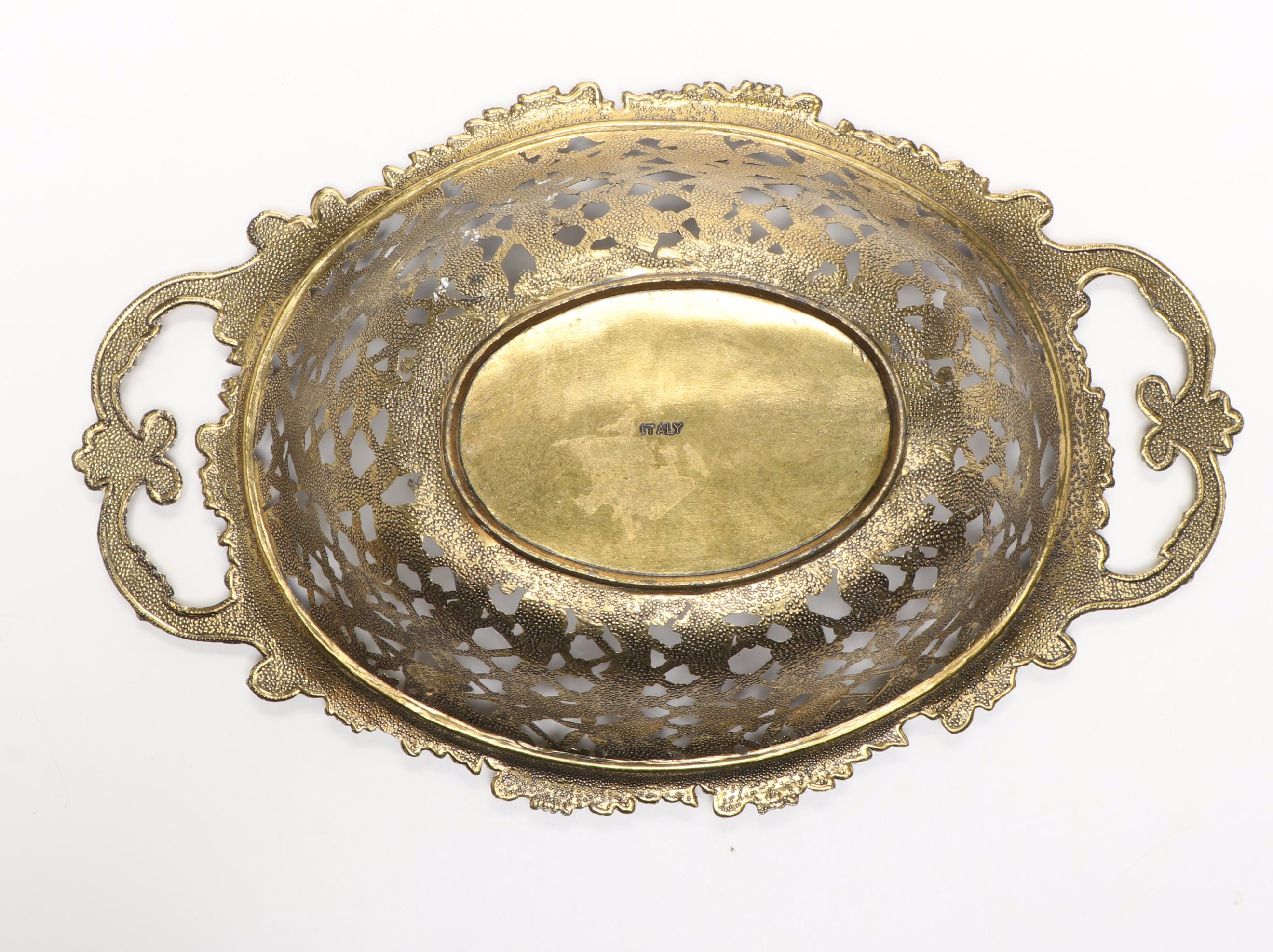 Vintage Leaf Shaped Bookends with Other Brass Letter Holder and Other Decor