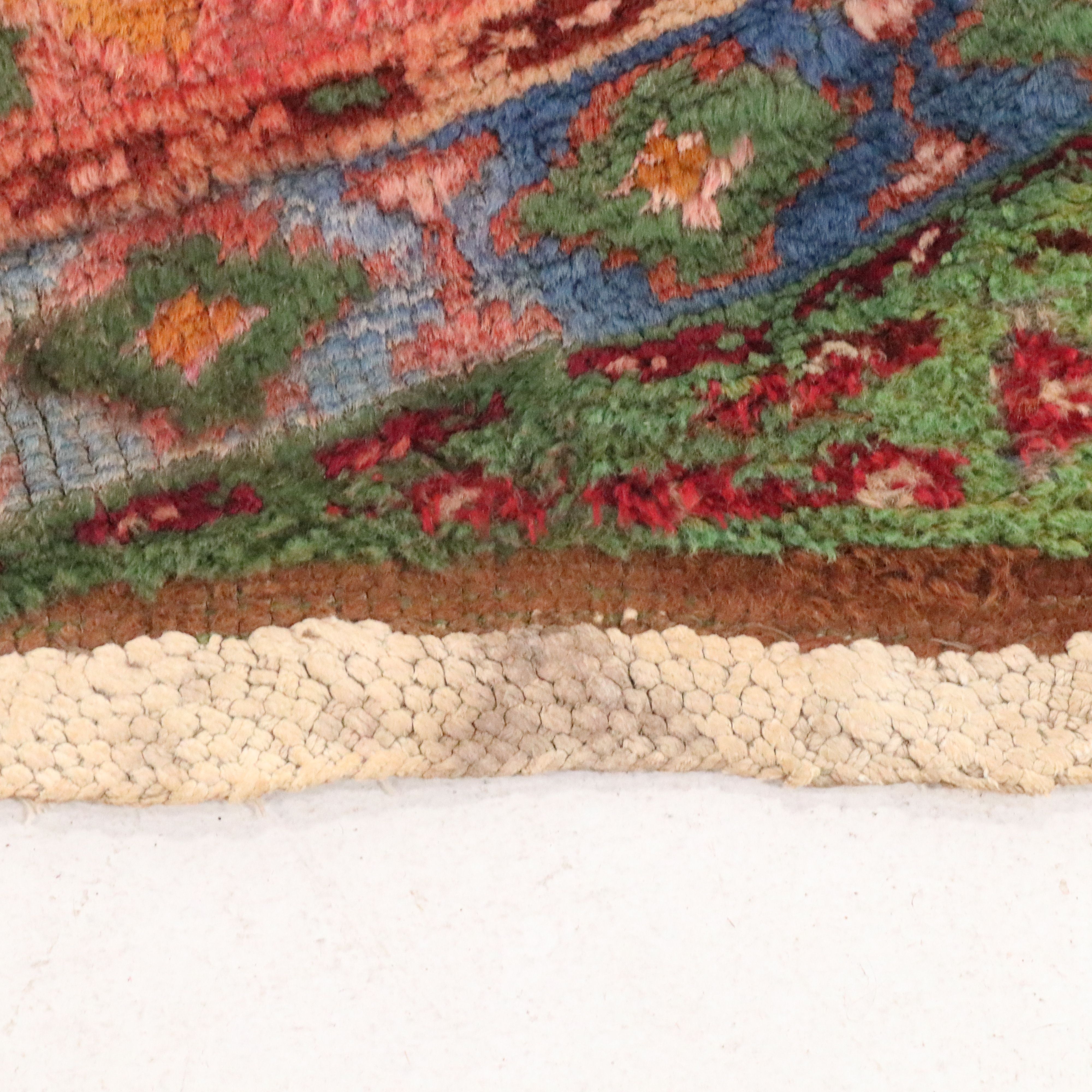 2'11 x 12'9 Hand-Knotted Persian Karaja Carpet Runner Long Rug