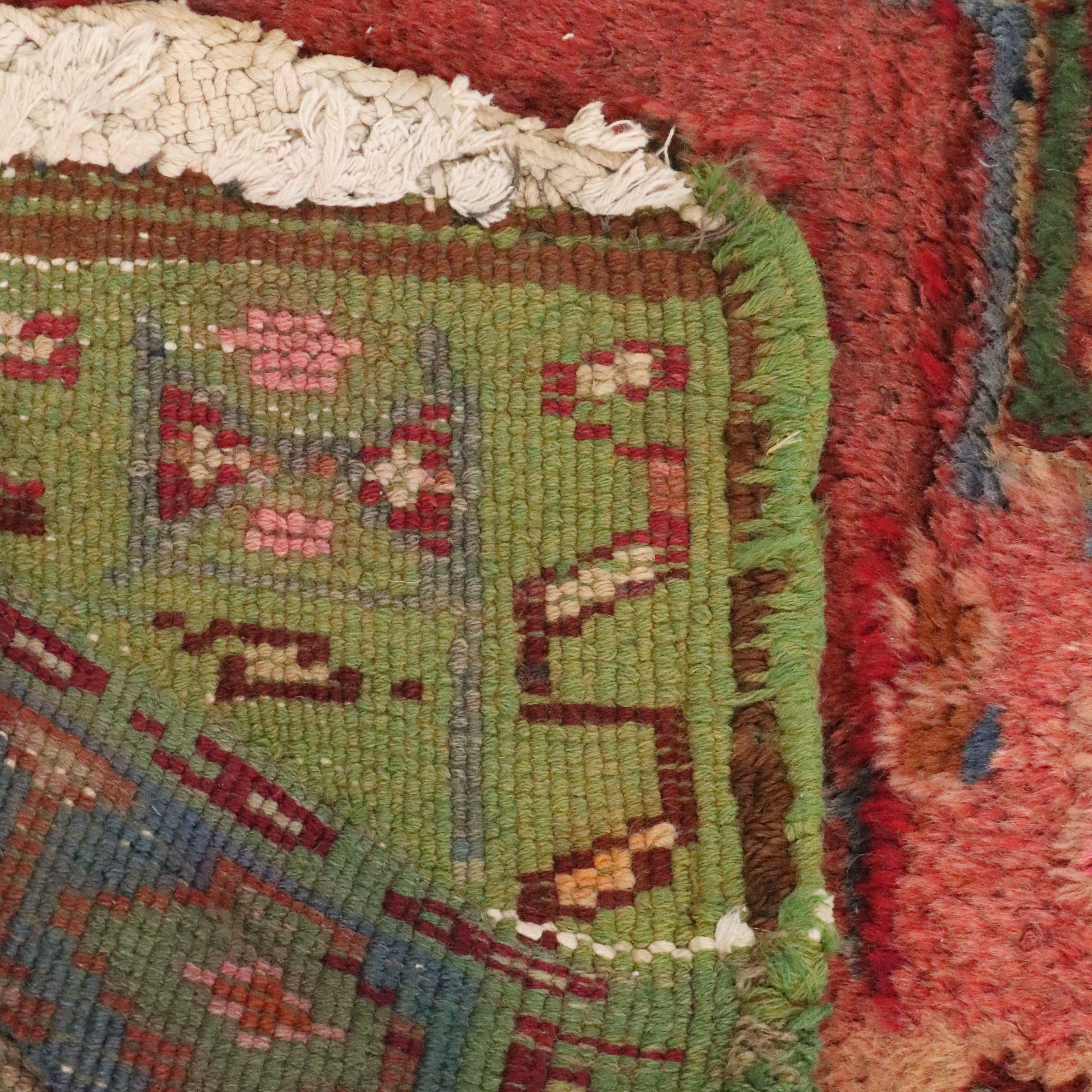 2'11 x 12'9 Hand-Knotted Persian Karaja Carpet Runner Long Rug