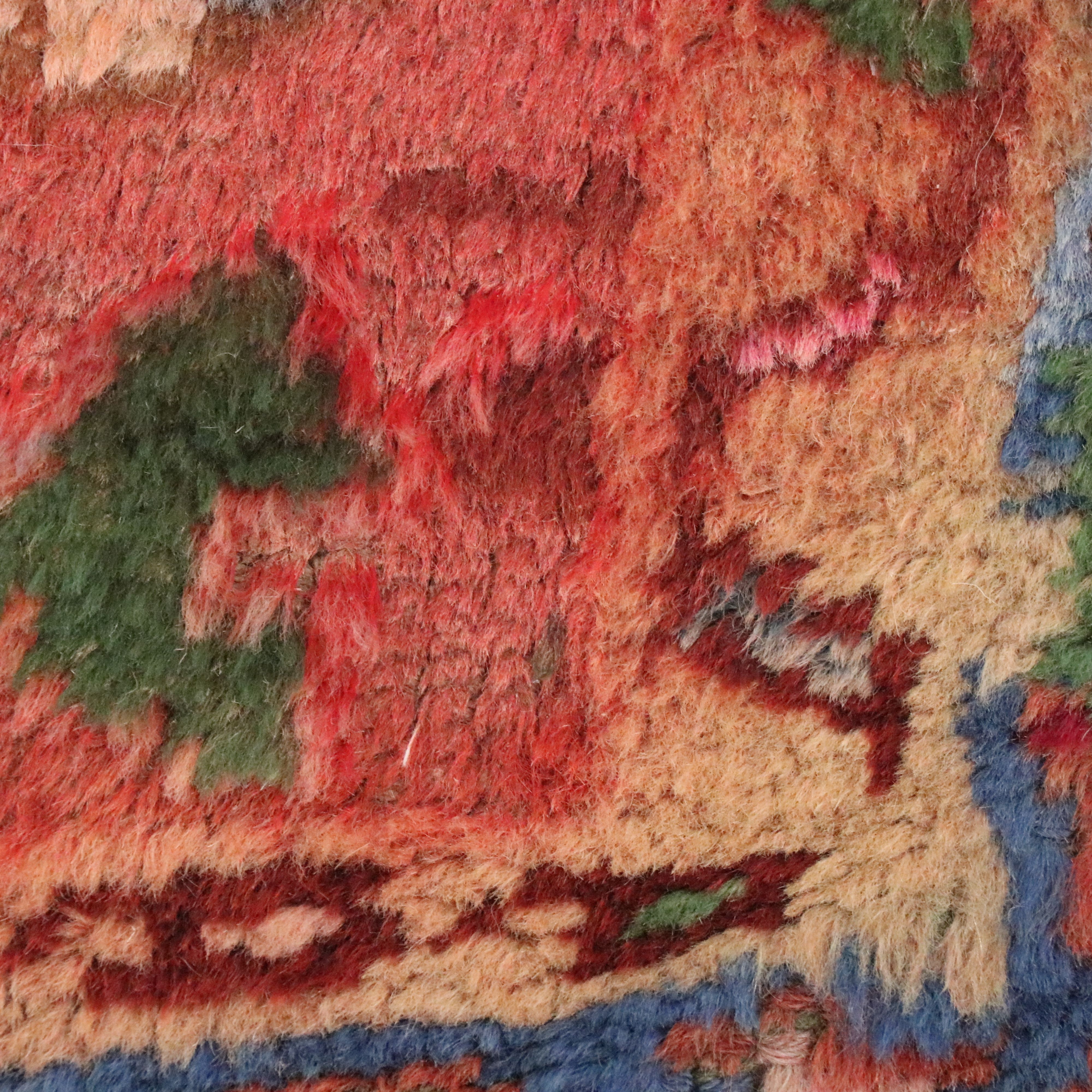 2'11 x 12'9 Hand-Knotted Persian Karaja Carpet Runner Long Rug