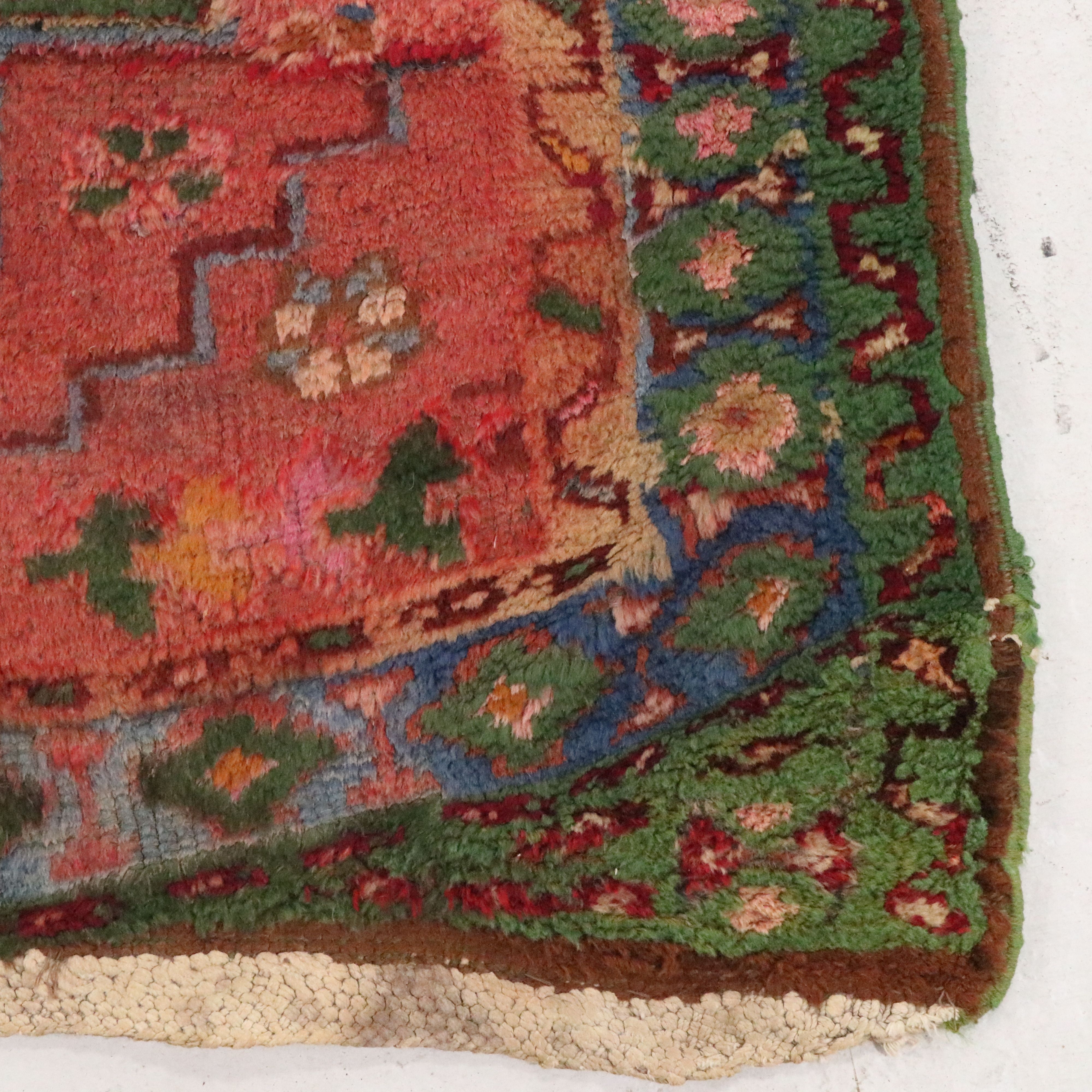 2'11 x 12'9 Hand-Knotted Persian Karaja Carpet Runner Long Rug