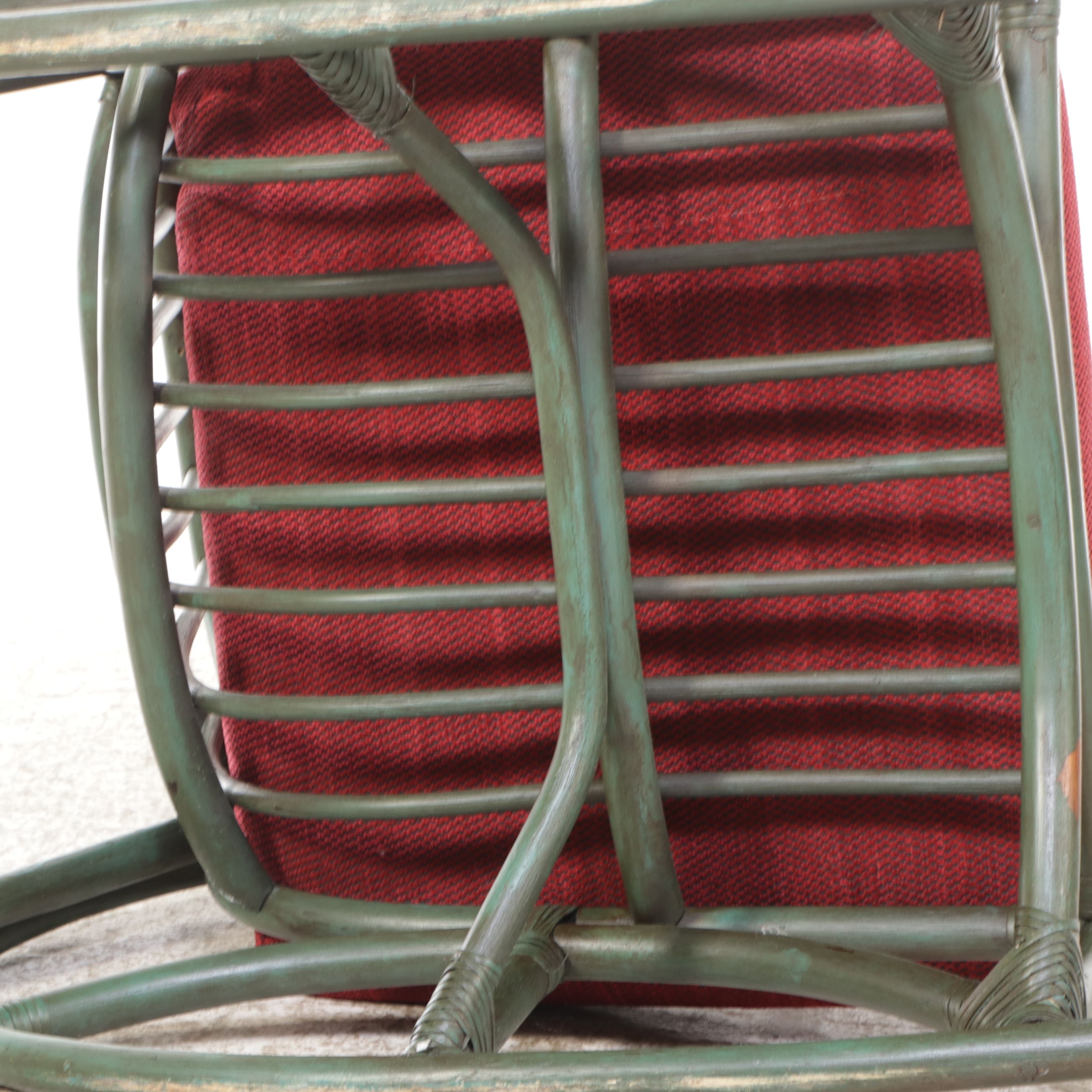 Paul Frankl Style Distressed Rocking Chair