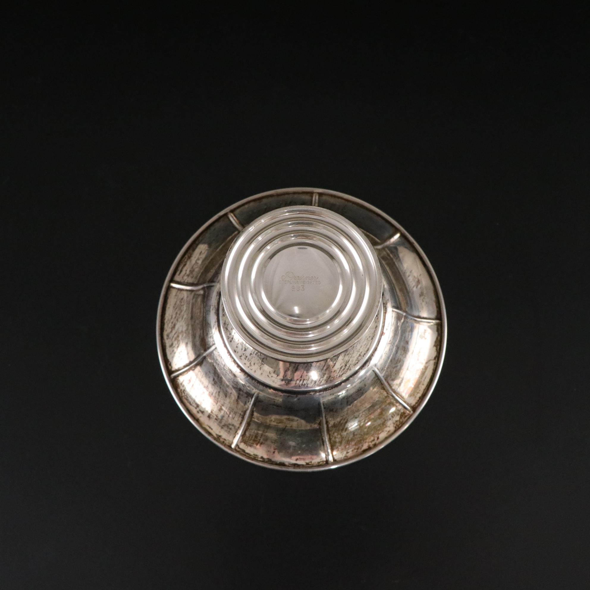 Sterling Silver Casters, Candle Holders & Decorative Bowl