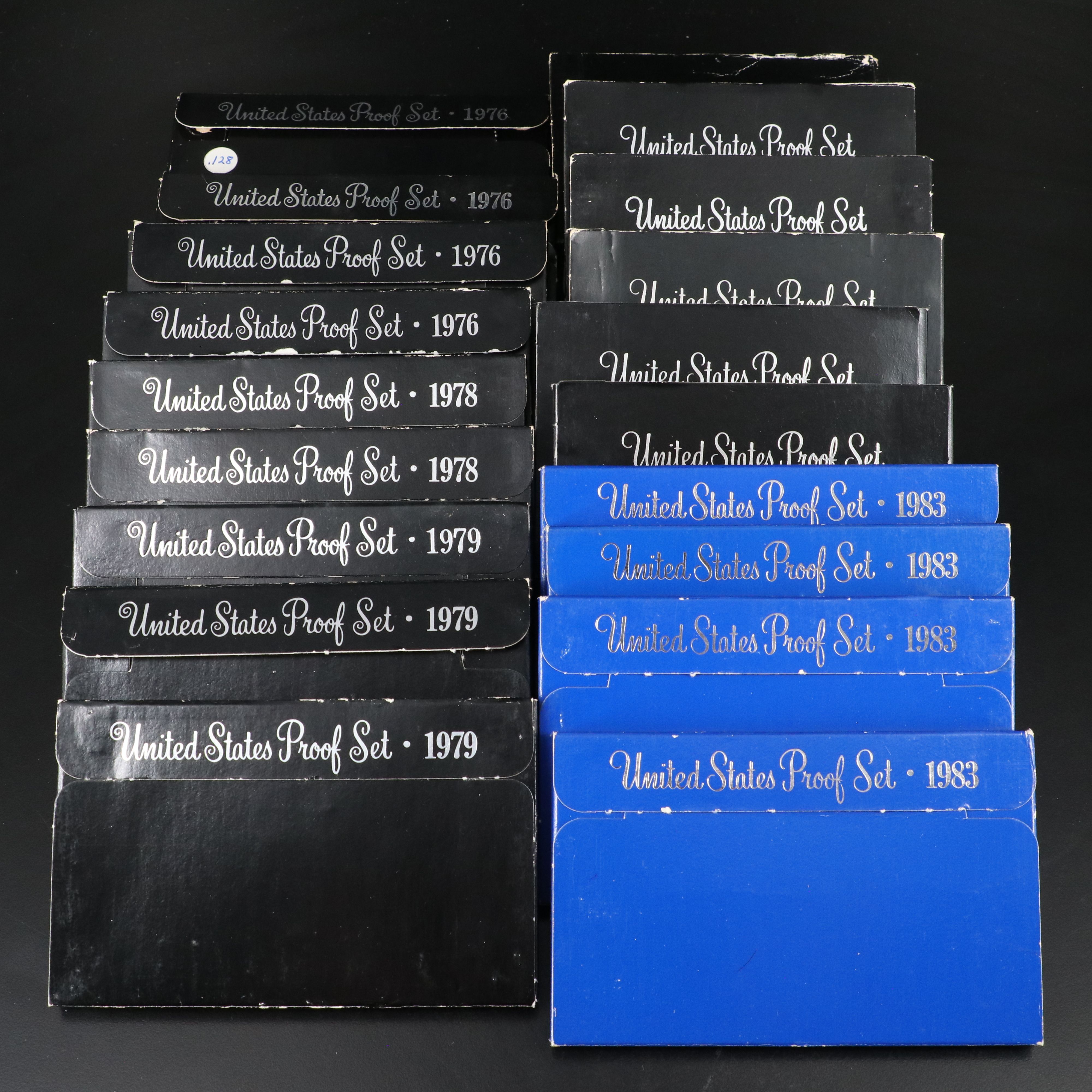 Nineteen United States Modern Proof Sets