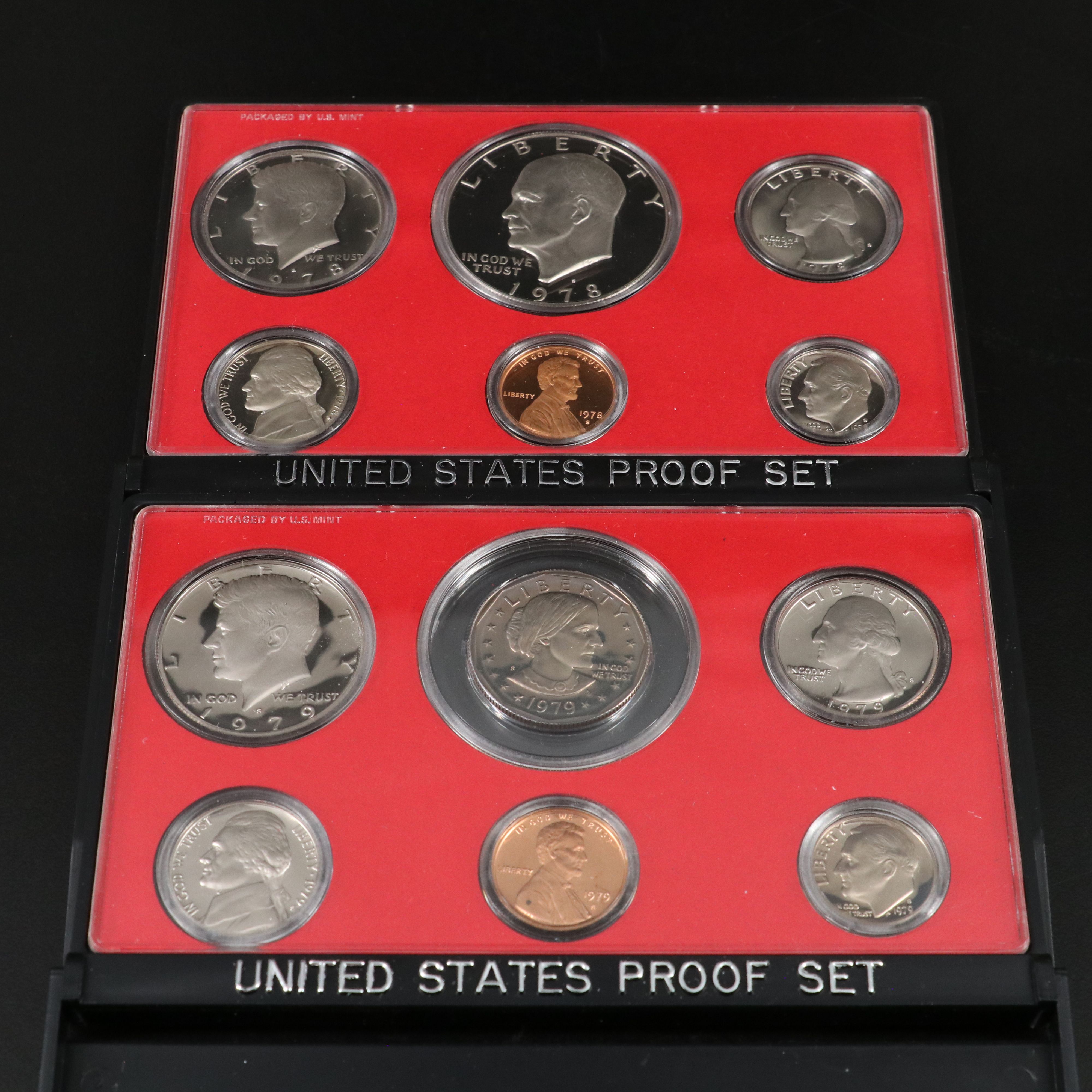 Nineteen United States Modern Proof Sets