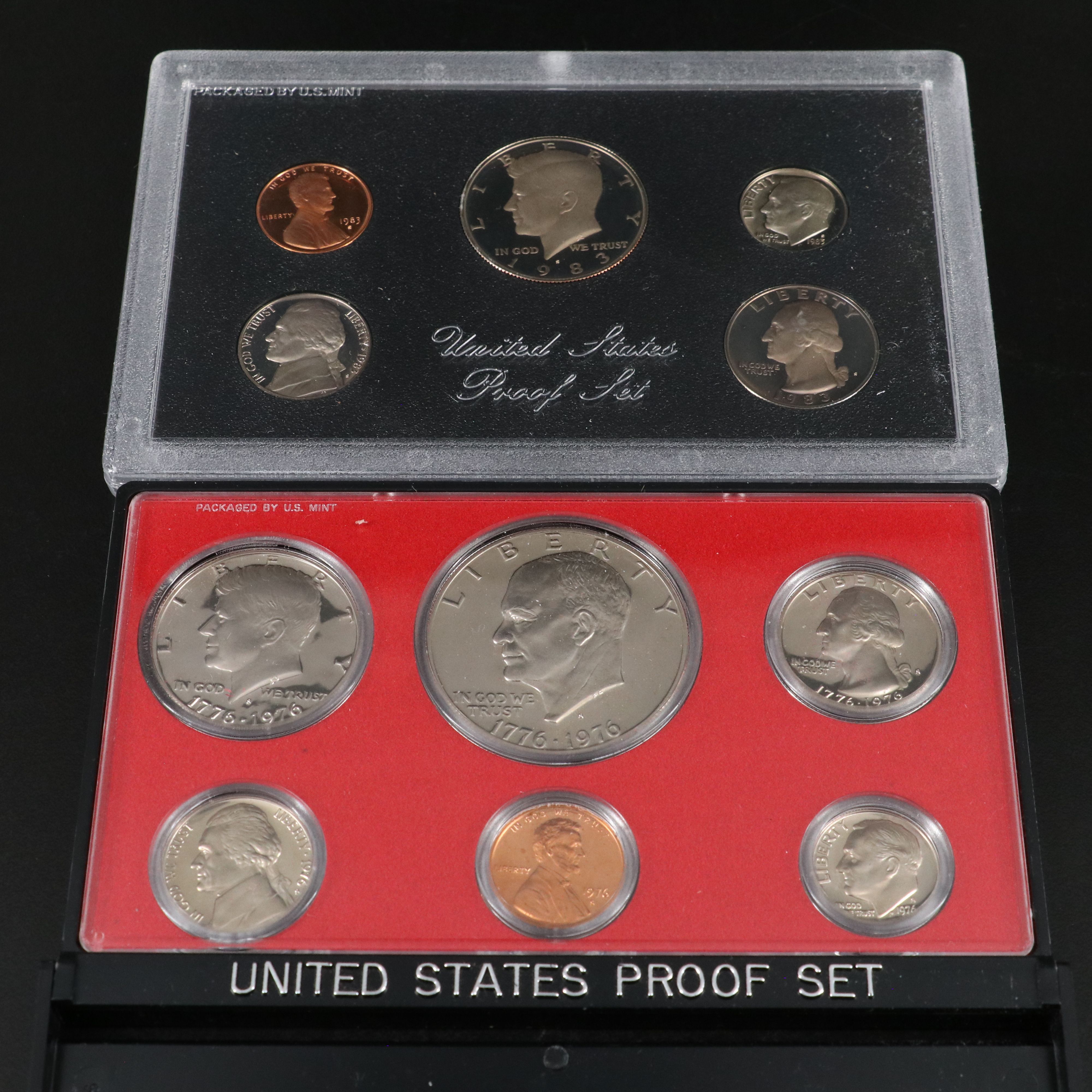 Nineteen United States Modern Proof Sets