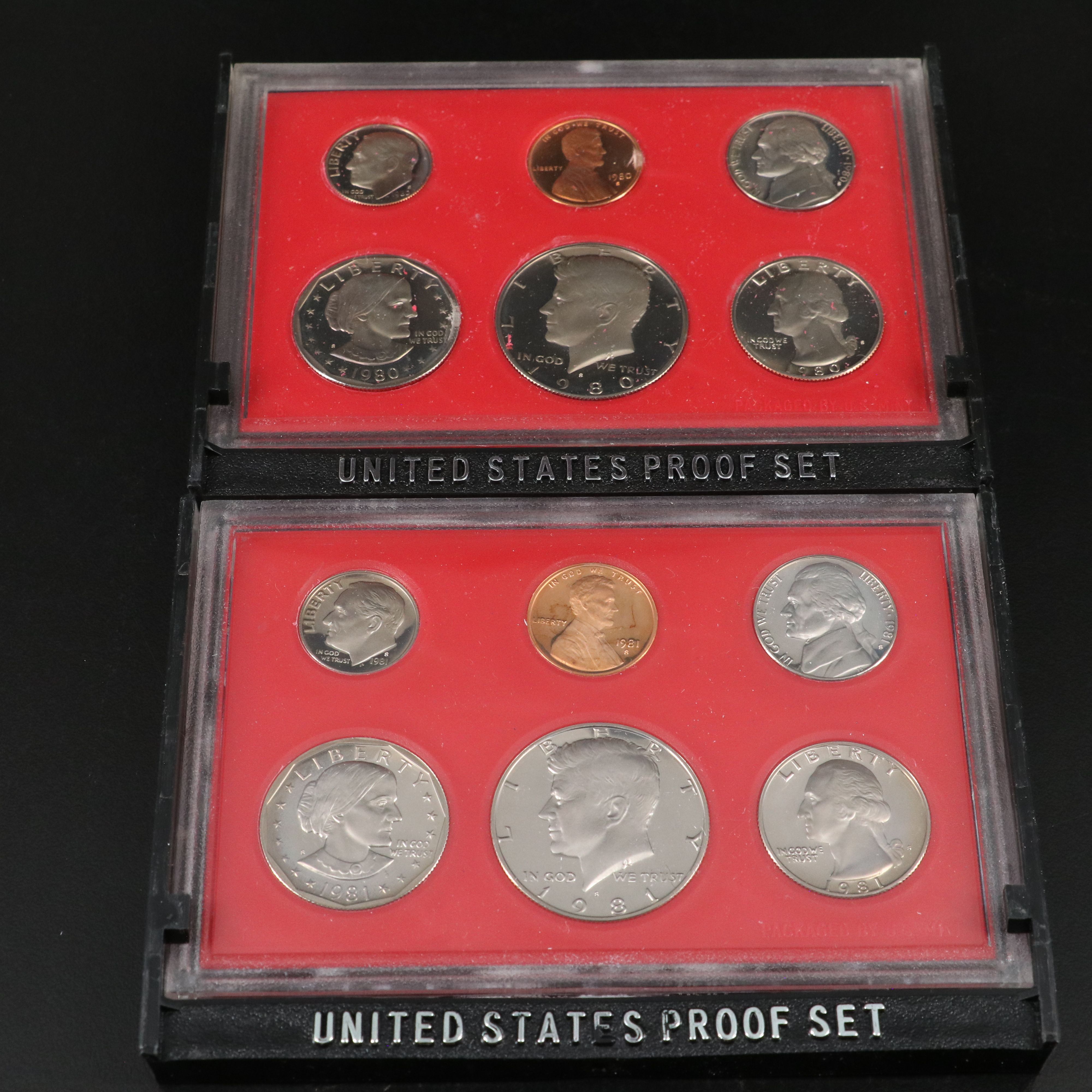 Nineteen United States Modern Proof Sets