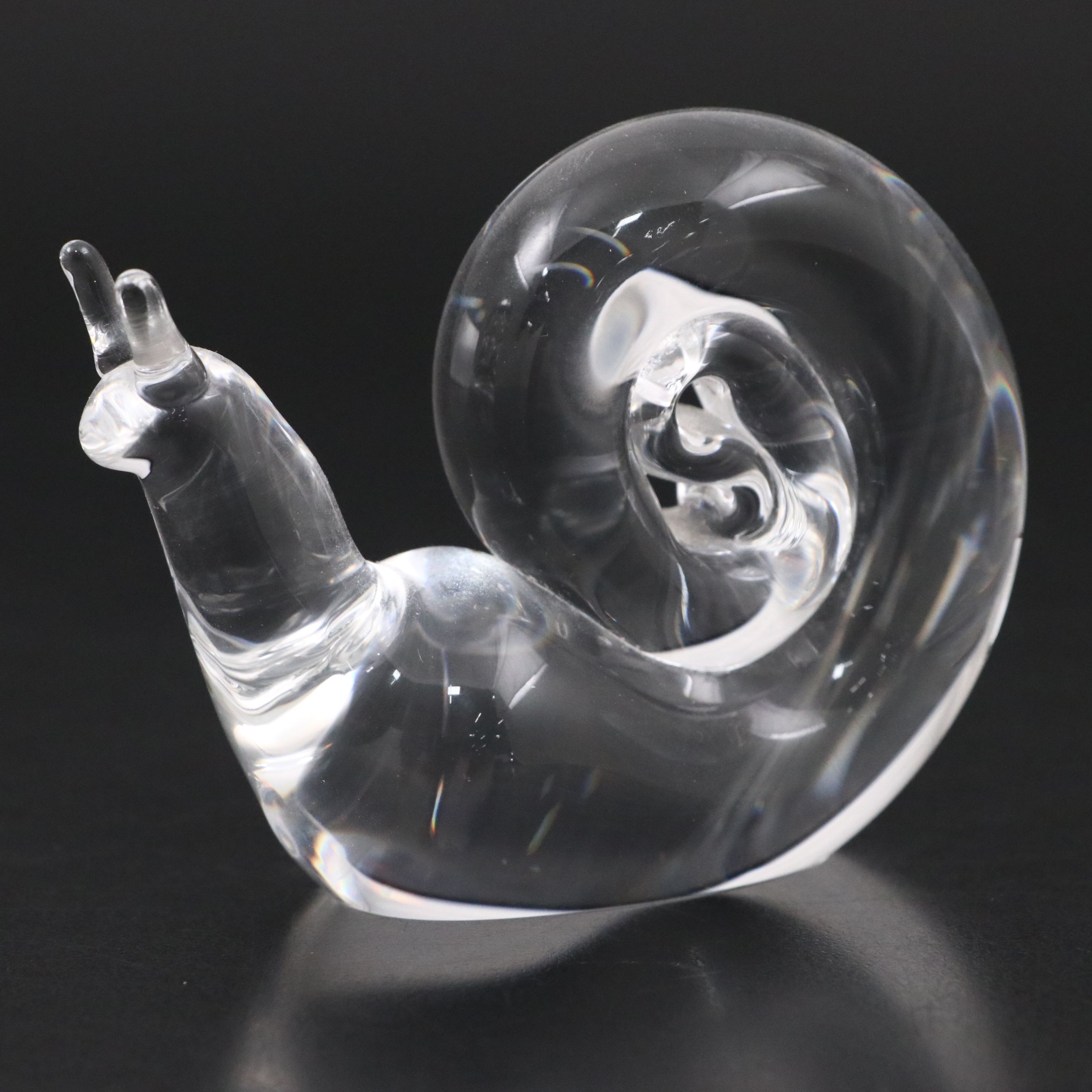 Steuben Snail Crystal Figurine