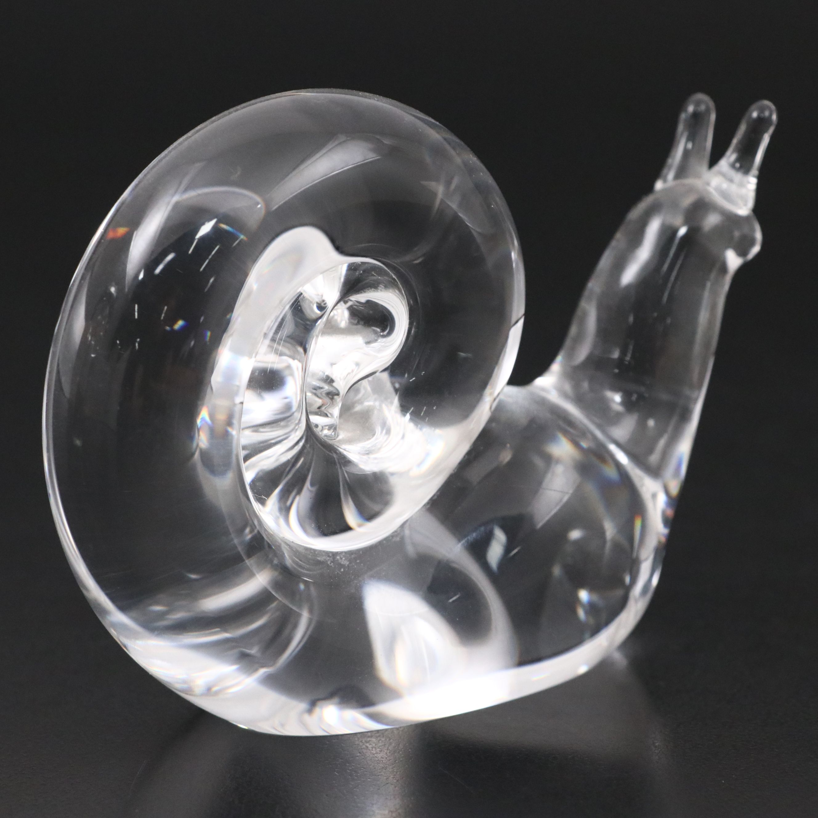 Steuben Snail Crystal Figurine