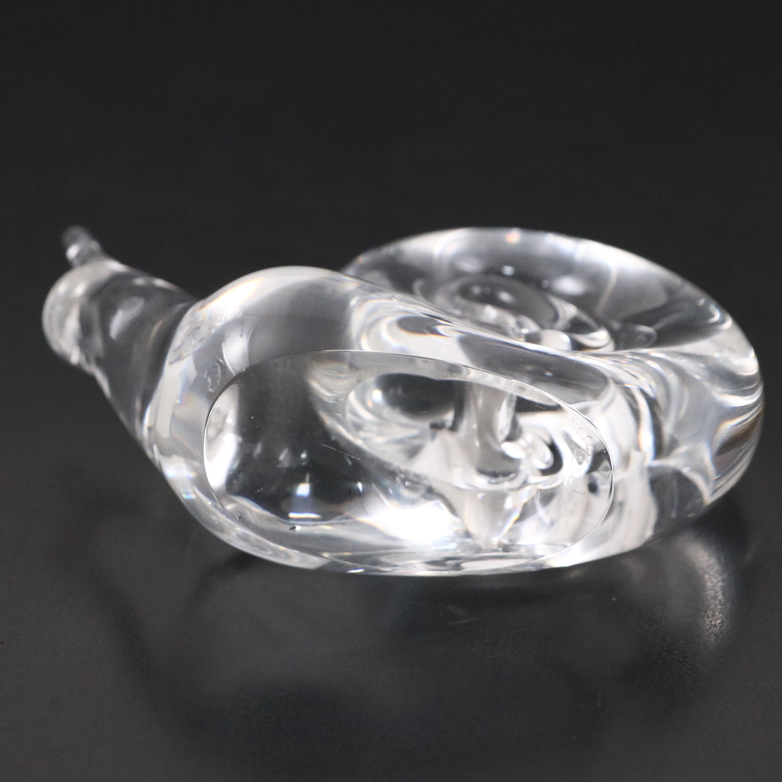 Steuben Snail Crystal Figurine