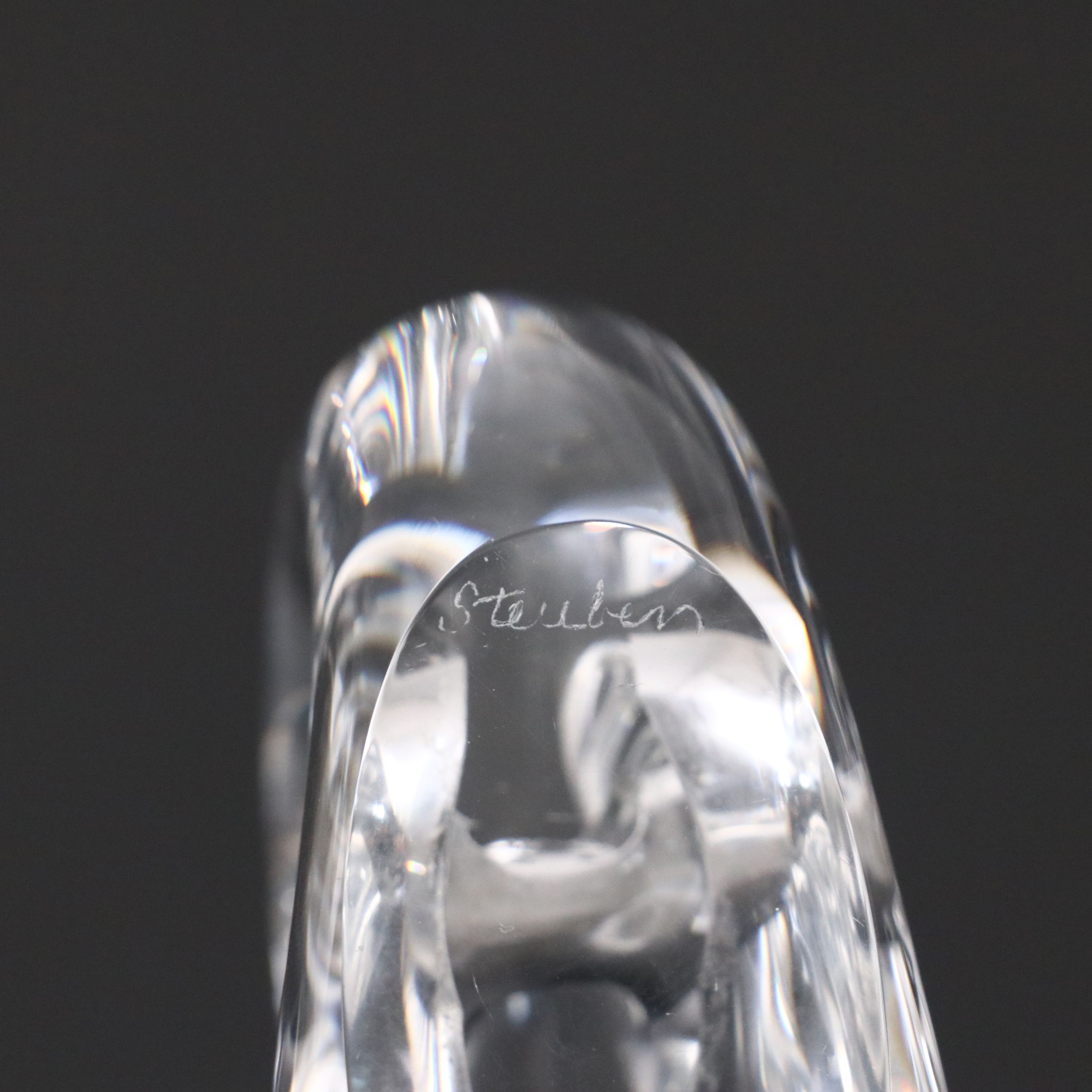 Steuben Snail Crystal Figurine
