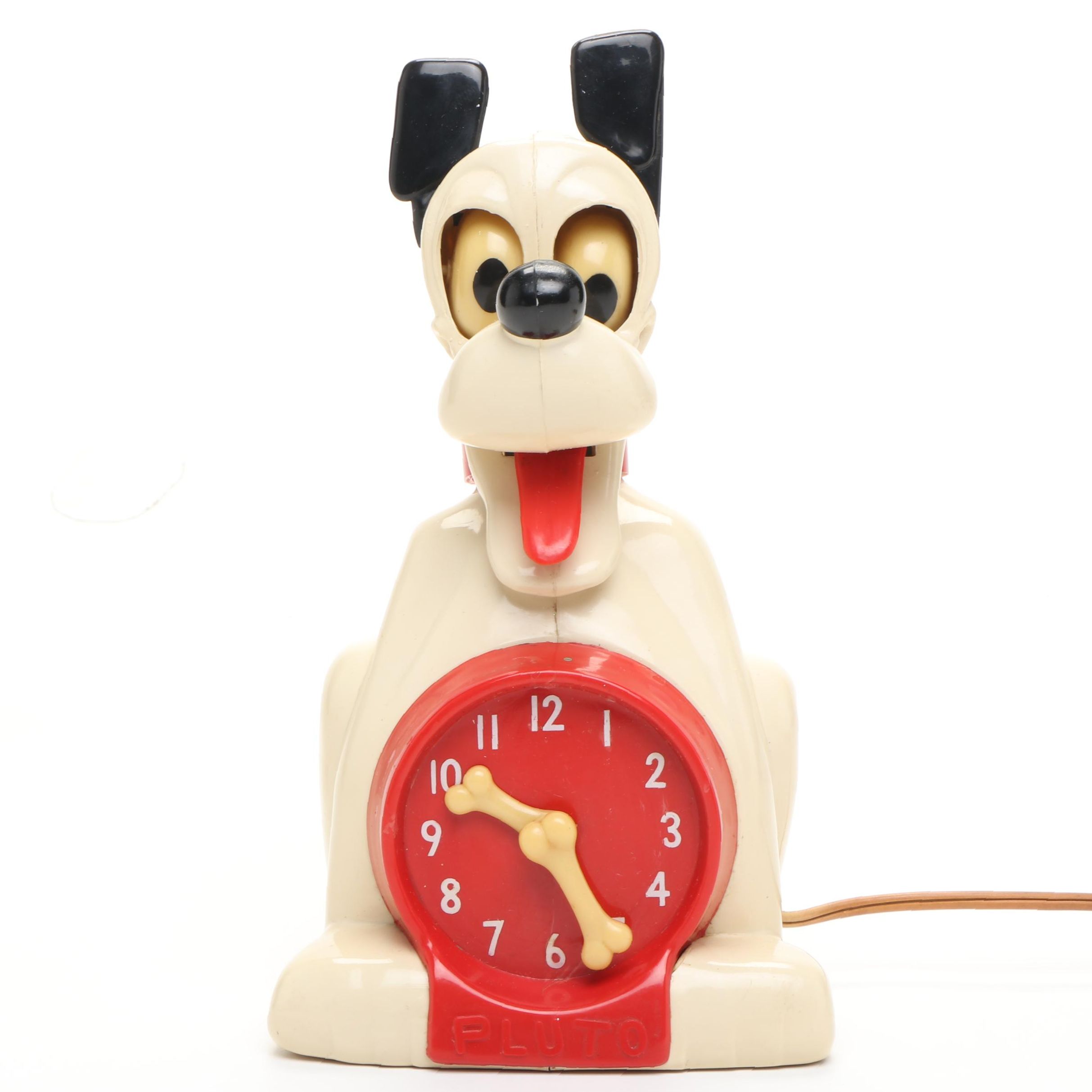 Allied Mfg. Company Plastic Pluto Electric Clock, Mid-20th Century