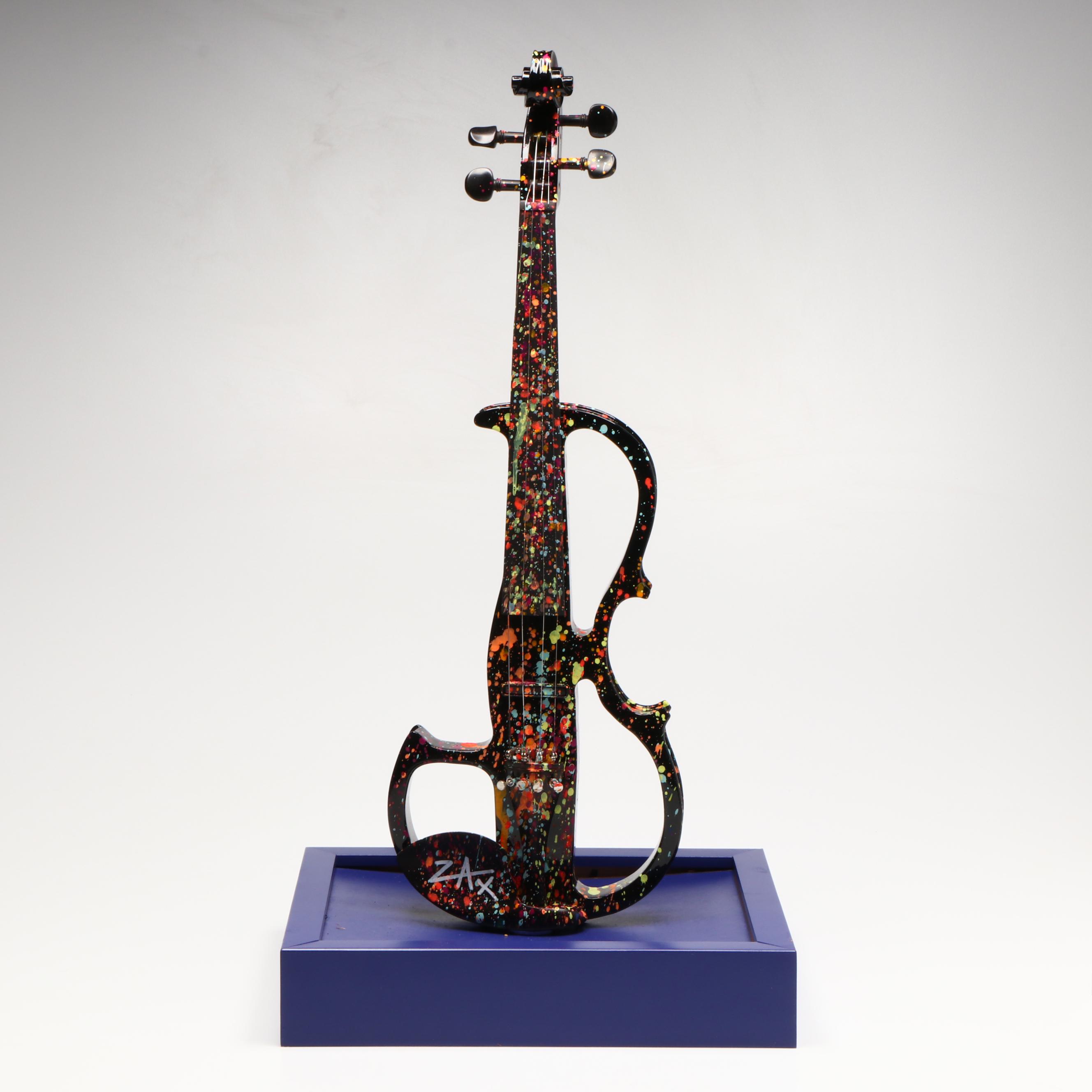E. M. Zax Drip-Painted Violin, 2024