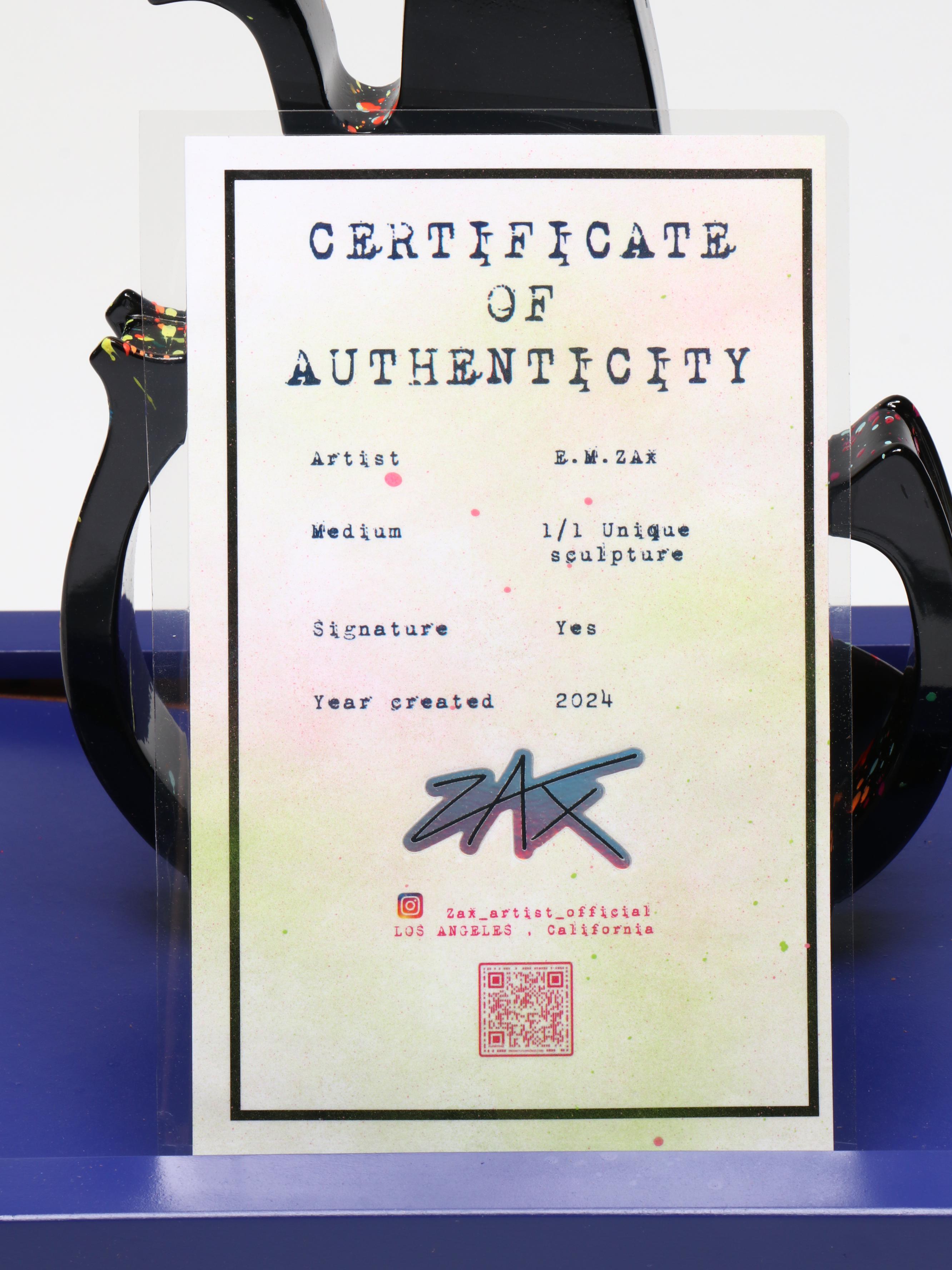 E. M. Zax Drip-Painted Violin, 2024