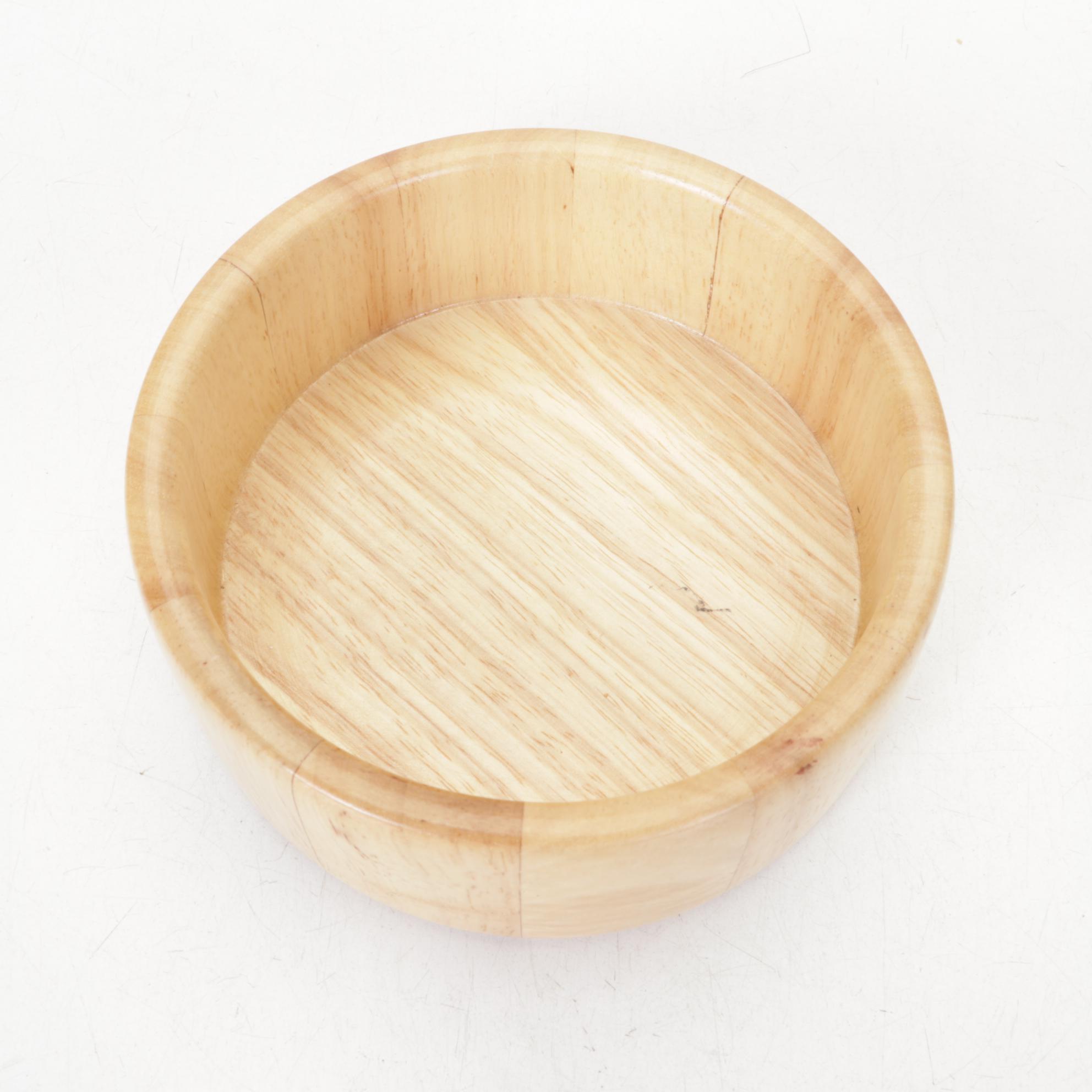 Hand Crafted Wooden Box, Snack Plate, and Napkin Holder