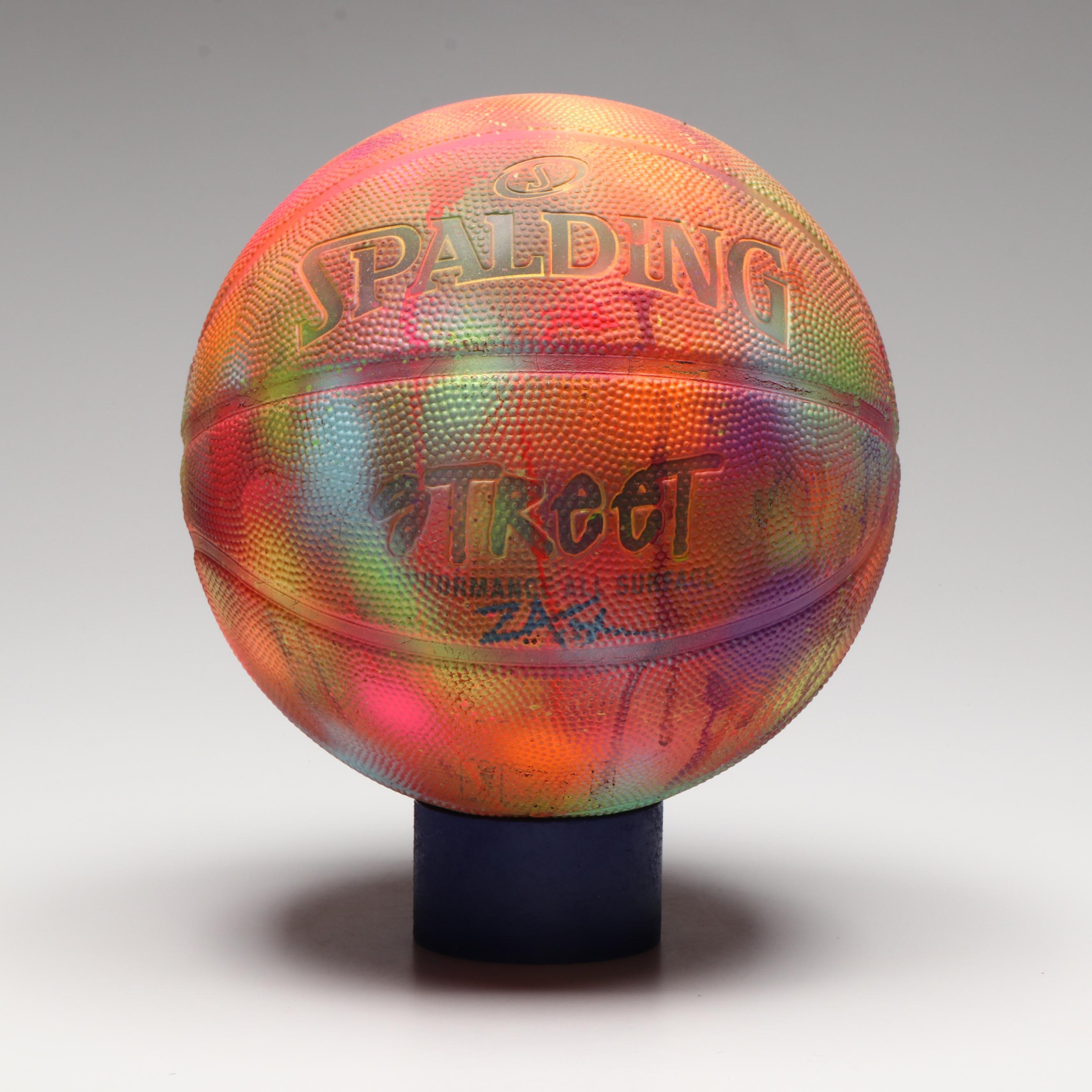 E. M. Zax Spray-Painted Basketball, 2024