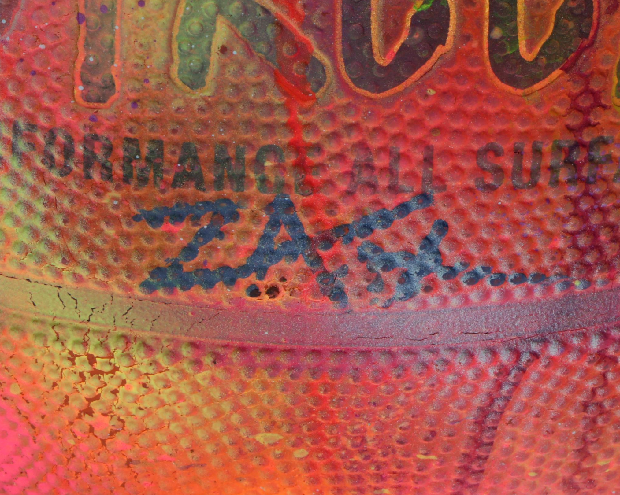 E. M. Zax Spray-Painted Basketball, 2024