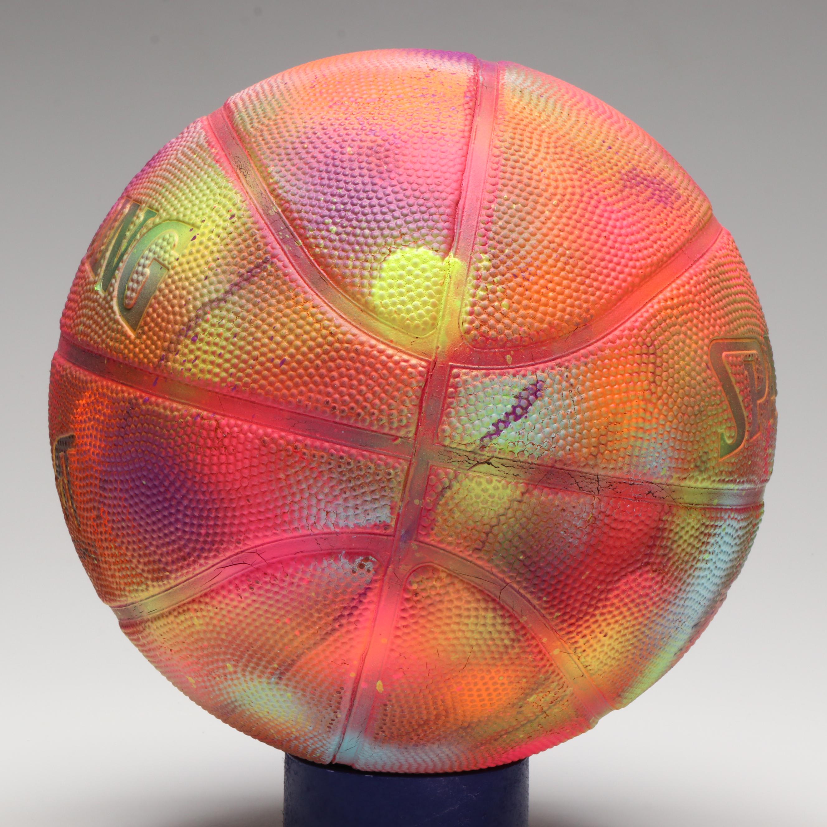 E. M. Zax Spray-Painted Basketball, 2024