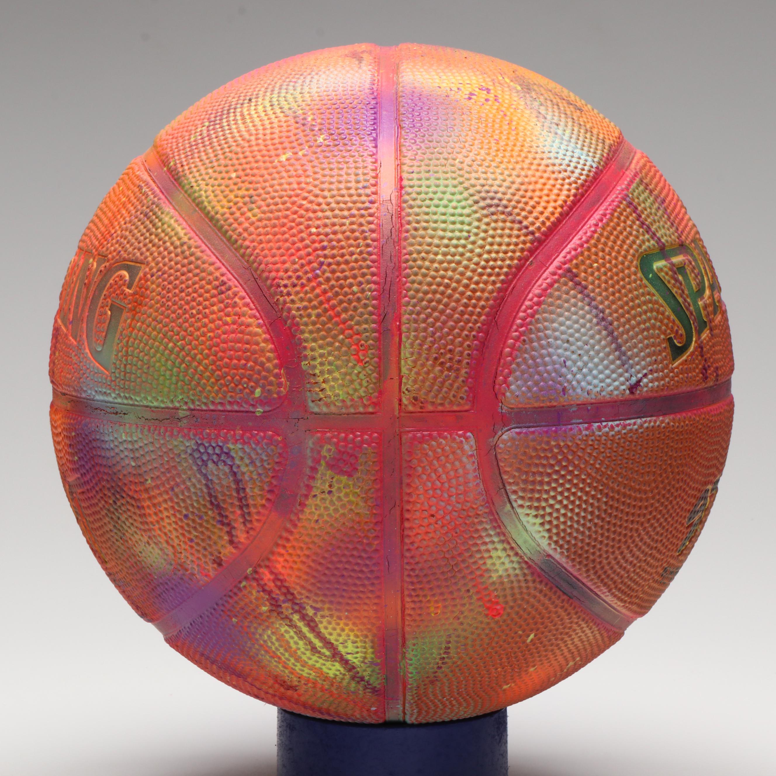 E. M. Zax Spray-Painted Basketball, 2024