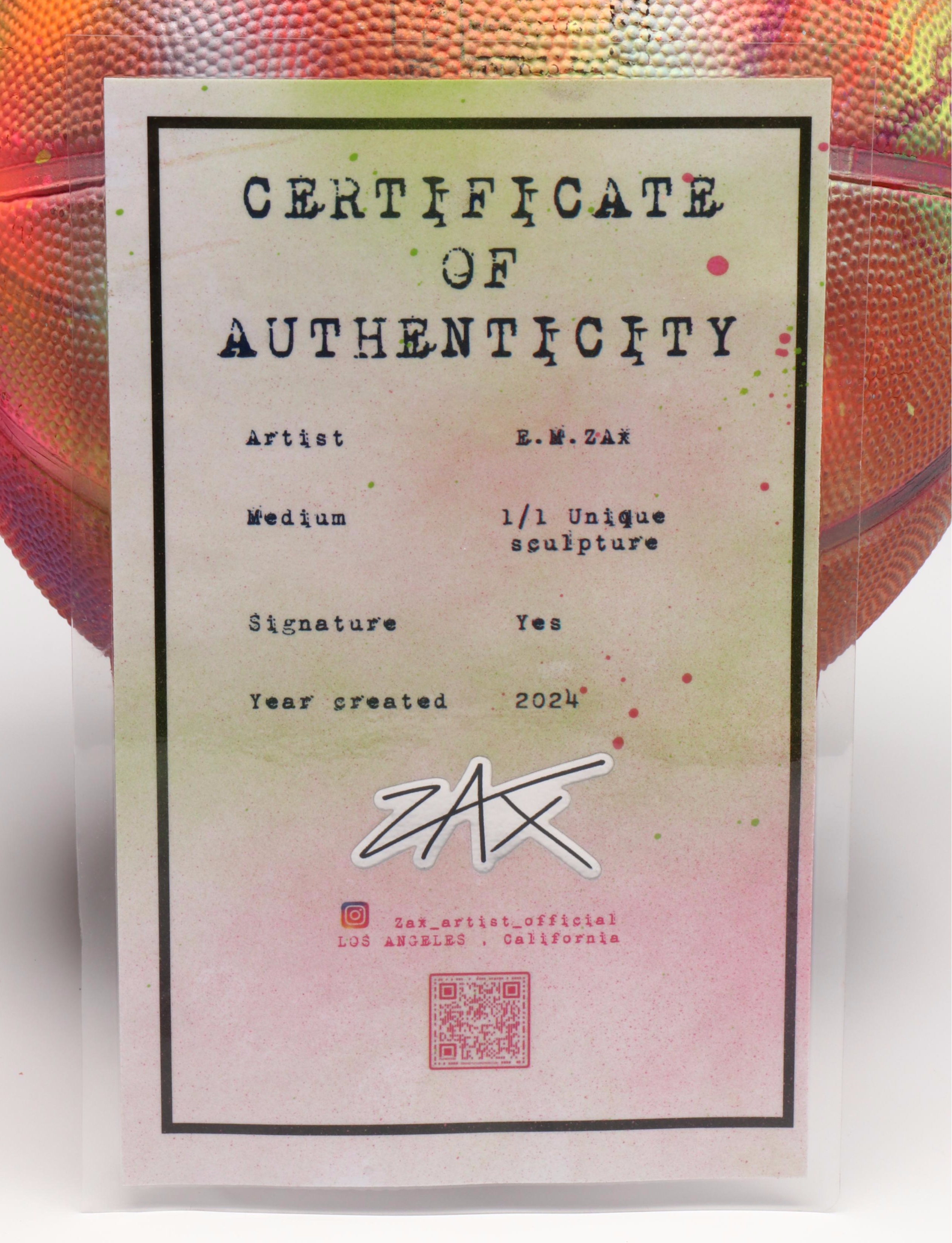 E. M. Zax Spray-Painted Basketball, 2024