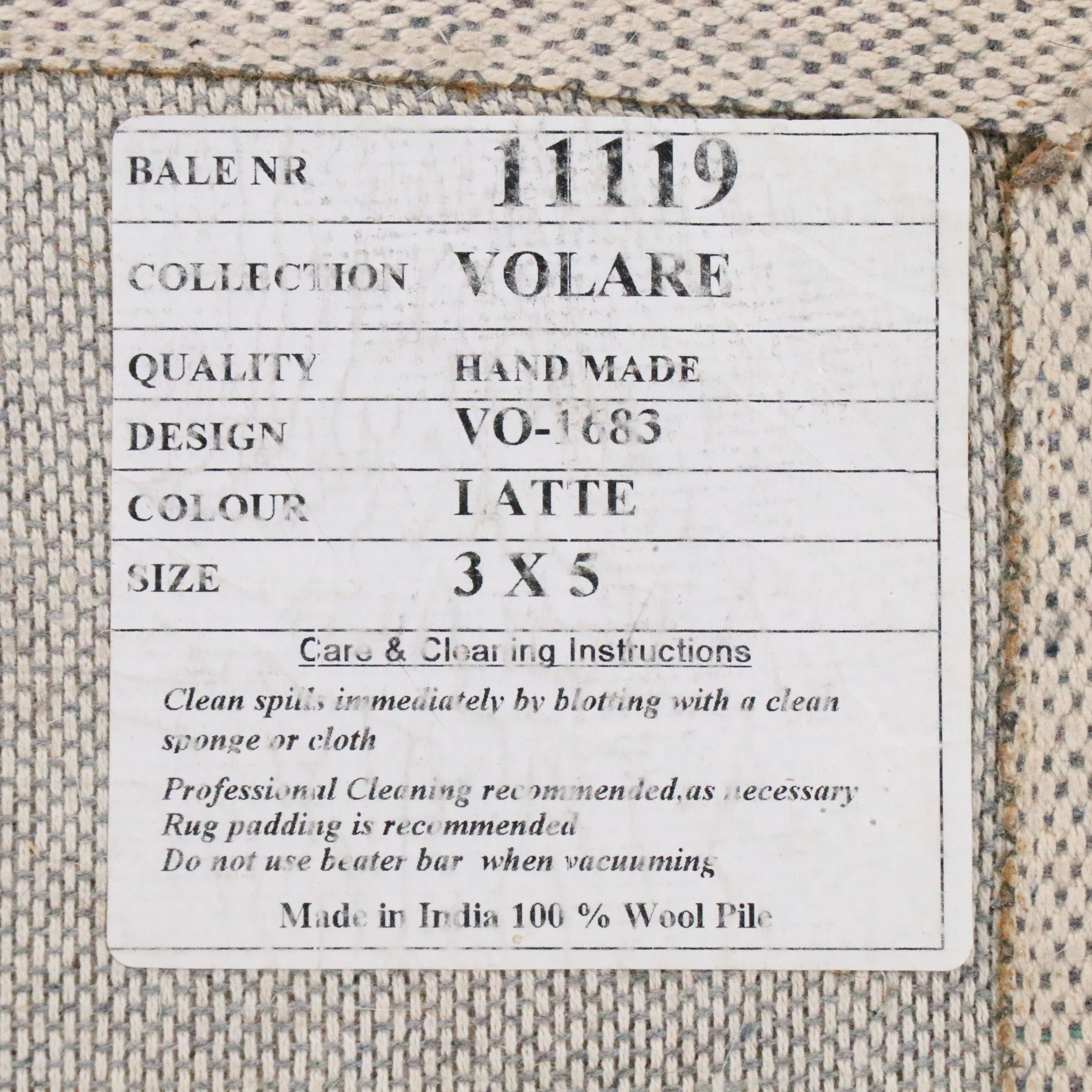 3' x 5'11 Hand-Tufted Indian Volare Collection Accent Rug