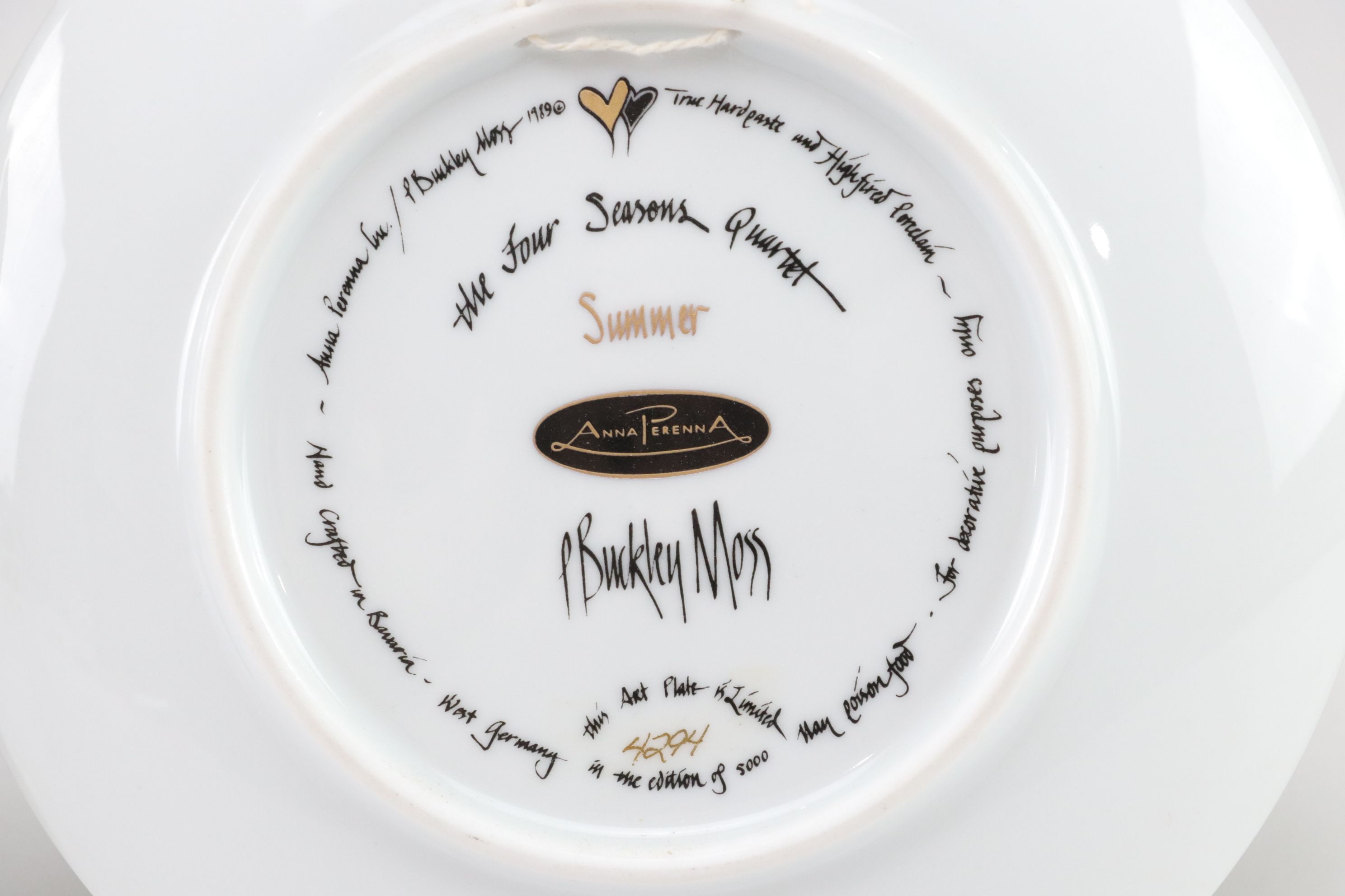 P. Buckley Moss "Christmas Night" and "Snowman" in Set of Collector Plates