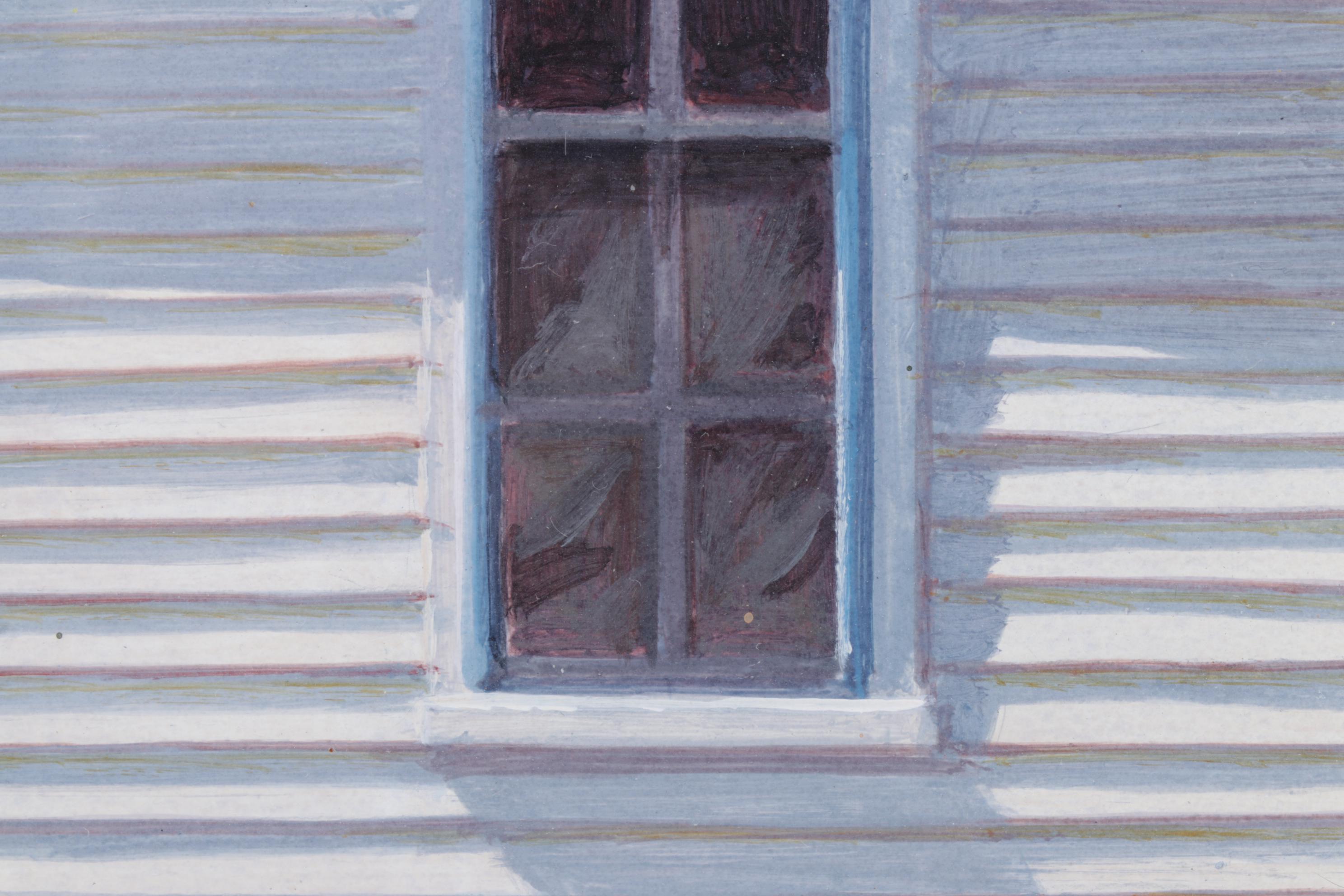 Bruce J. Peeso Acrylic Painting of a Rural Home Facade