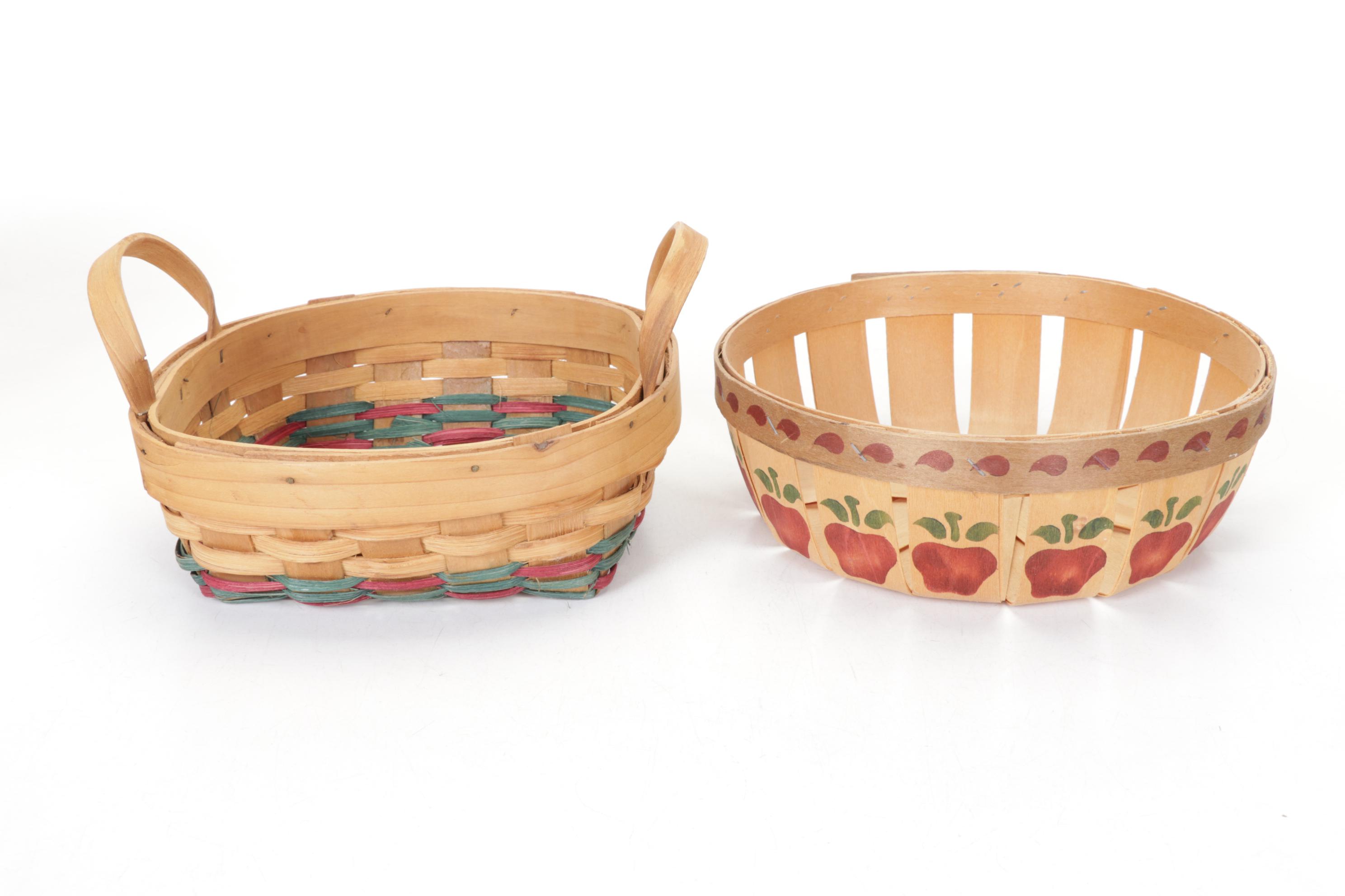 The Blackberry Lane Collection in Set of "Apple" Baskets, Candleholders and More