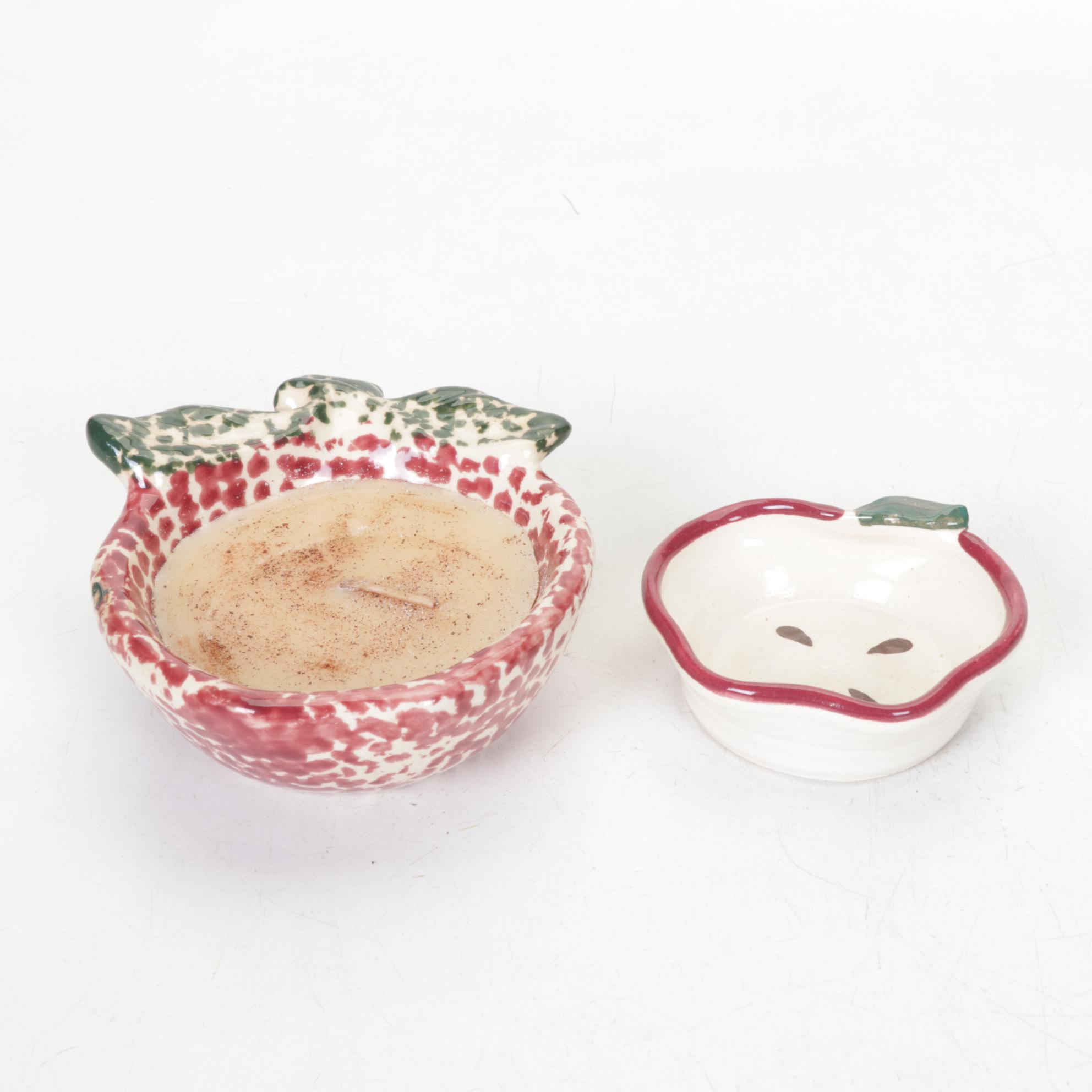 The Blackberry Lane Collection in Set of "Apple" Baskets, Candleholders and More