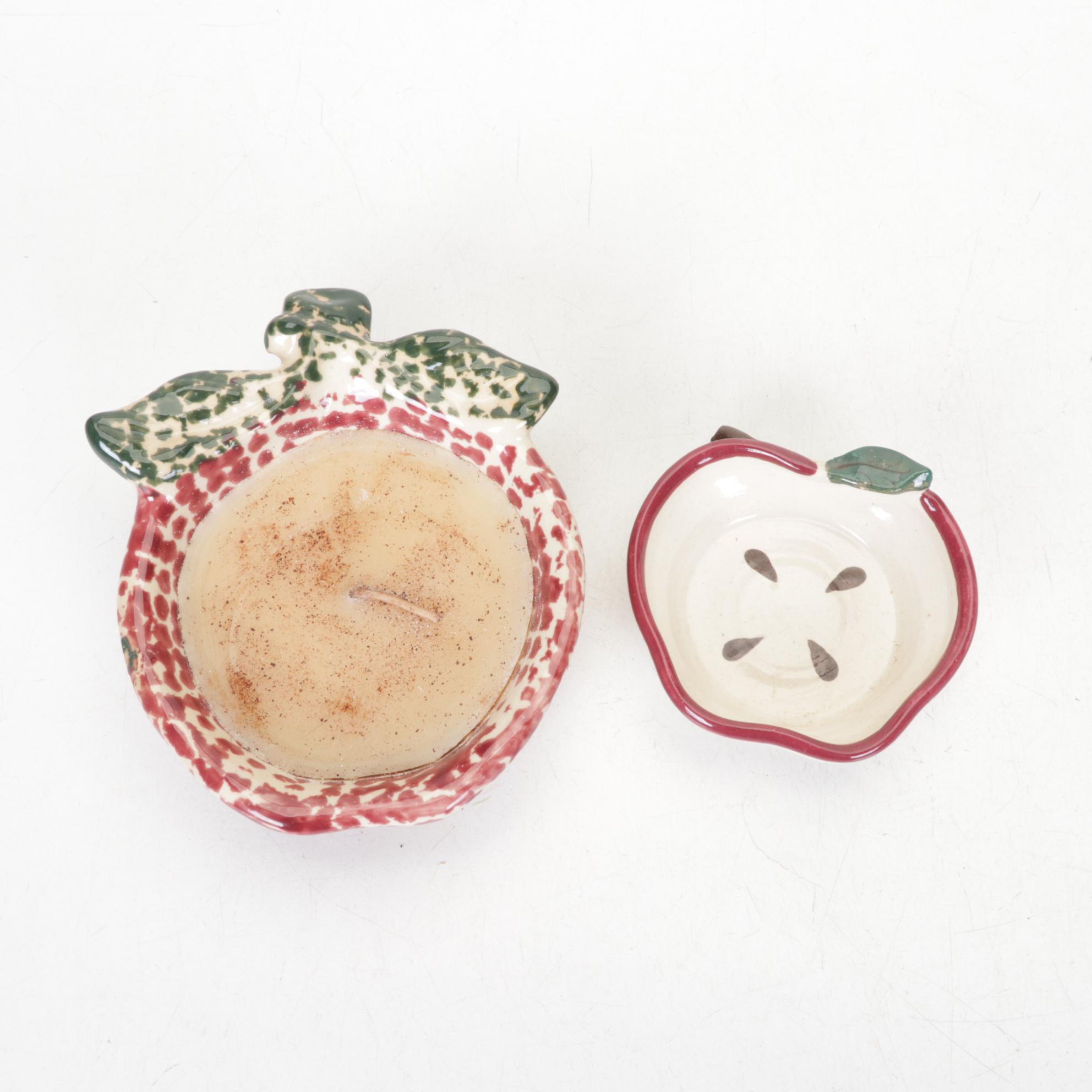 The Blackberry Lane Collection in Set of "Apple" Baskets, Candleholders and More