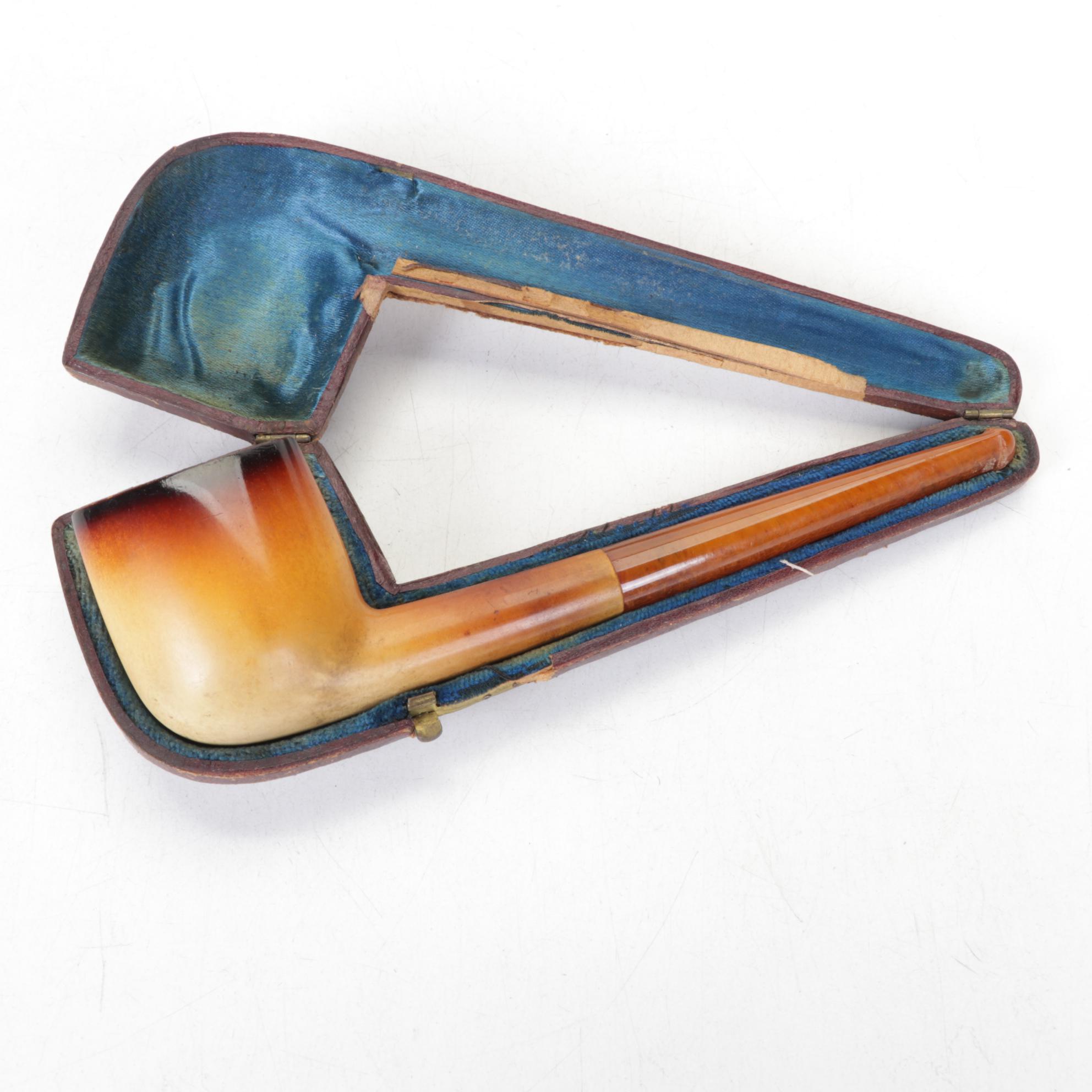 Cigar Holder, Meerschaum, Stone, and Wood Pipes