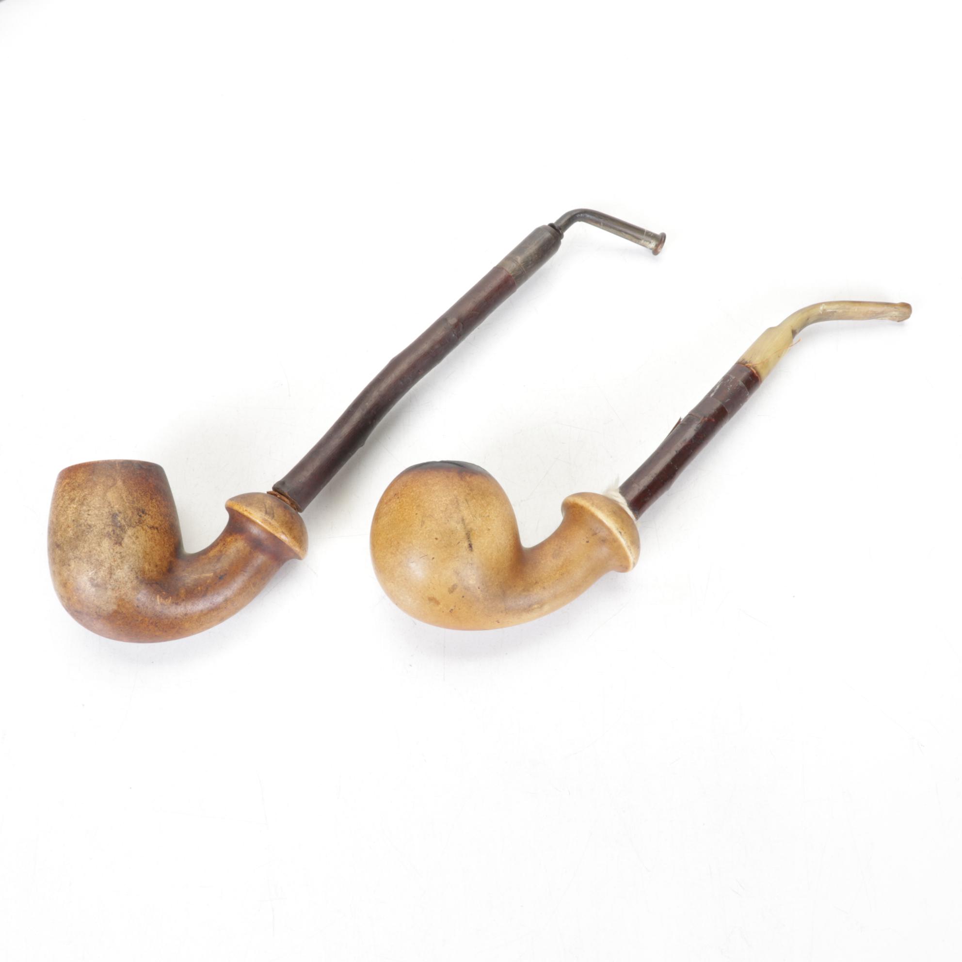 Cigar Holder, Meerschaum, Stone, and Wood Pipes