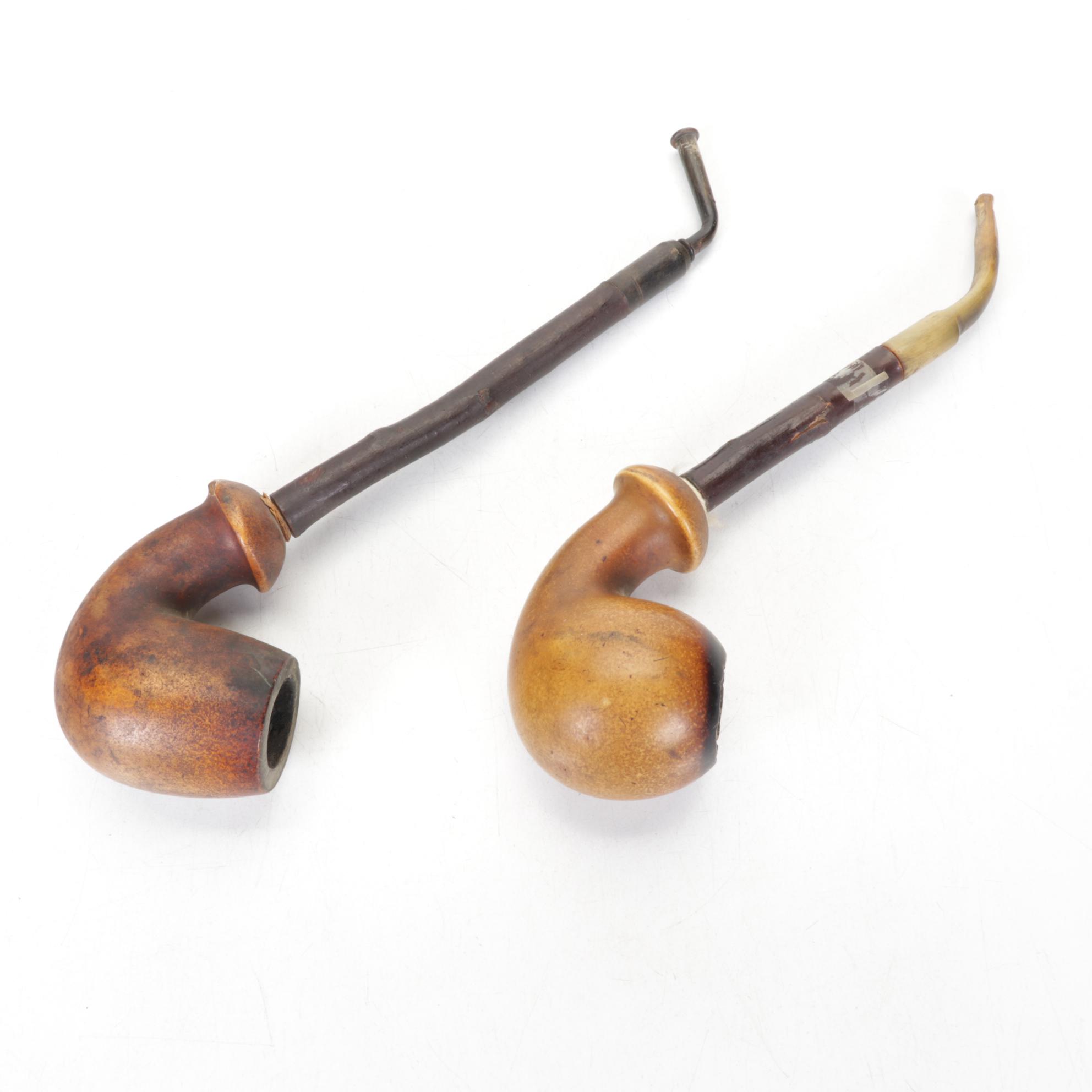 Cigar Holder, Meerschaum, Stone, and Wood Pipes