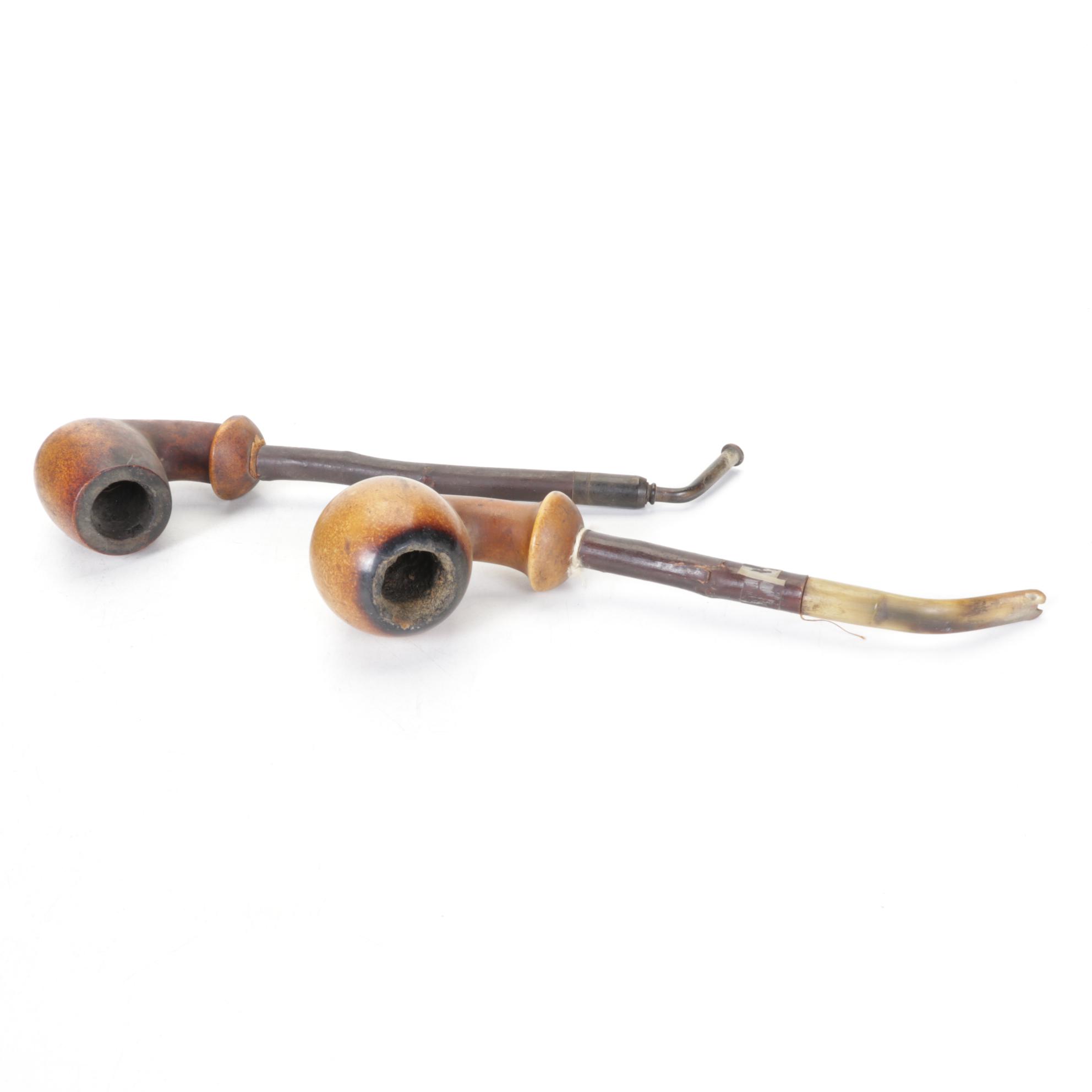 Cigar Holder, Meerschaum, Stone, and Wood Pipes