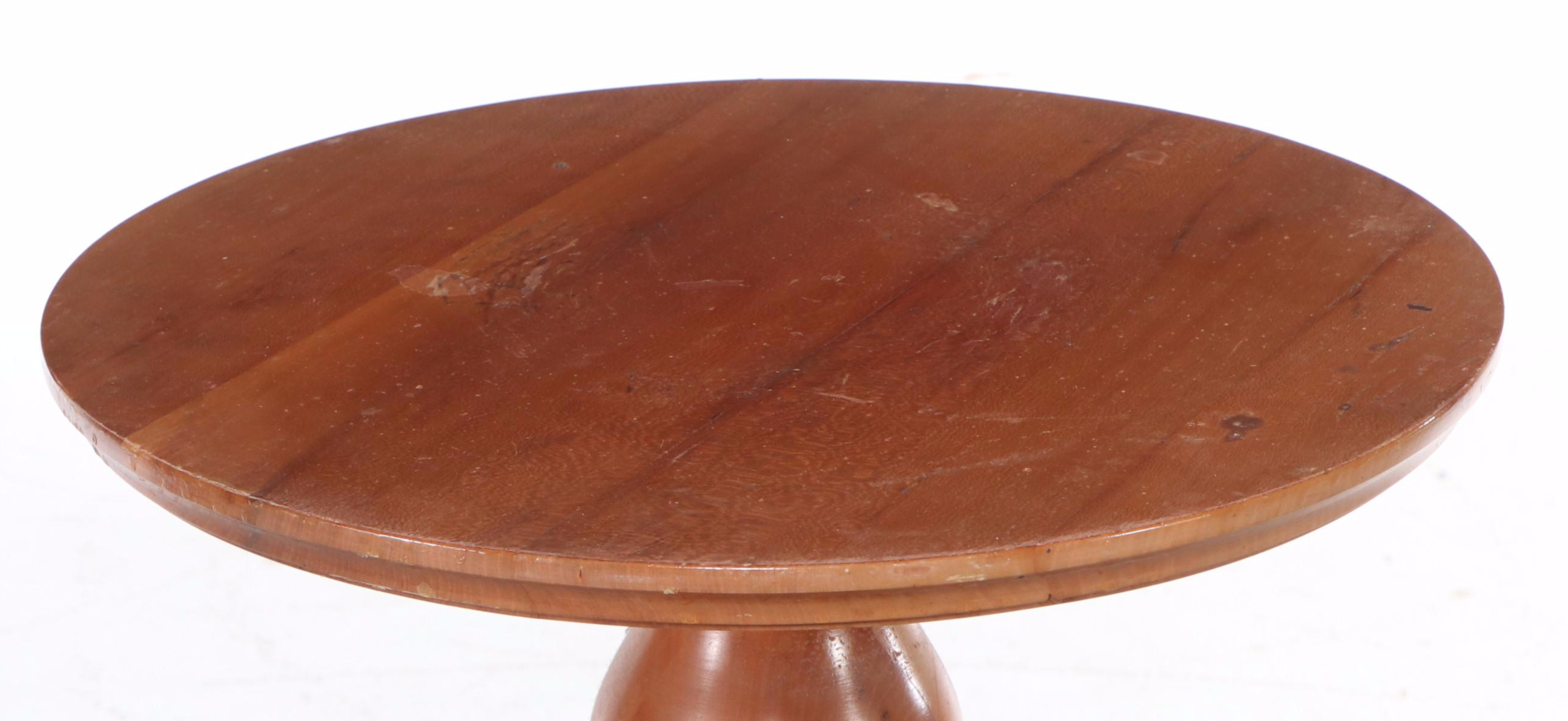 Turned Cherry Pedestal Plant Stand