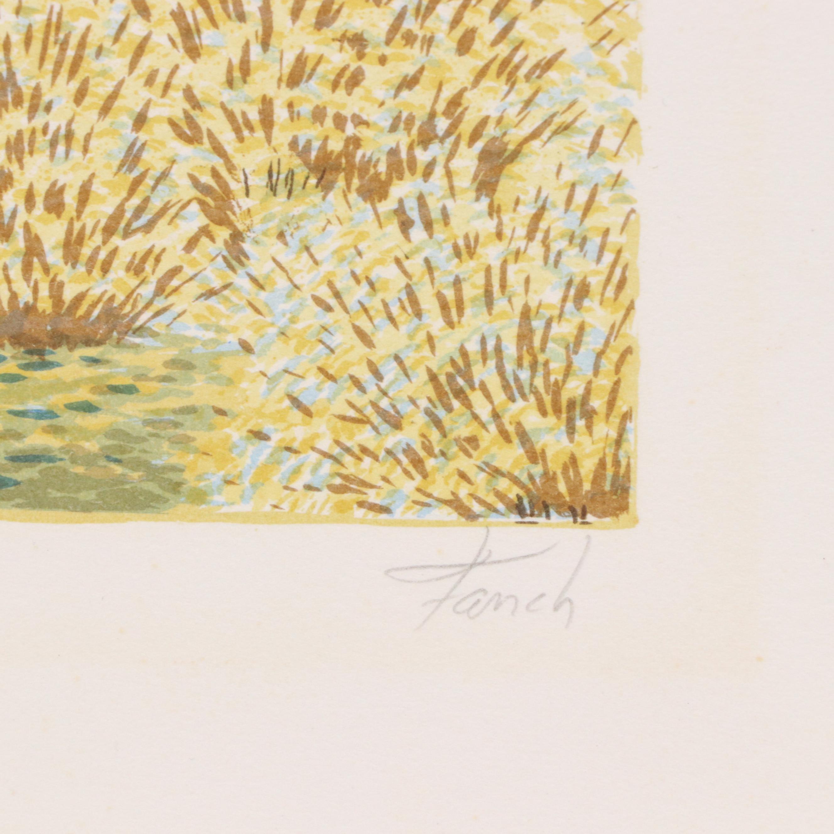 François Ledan Lithographs "Driving the Golden Spike", "Casino at Monte Carlo"