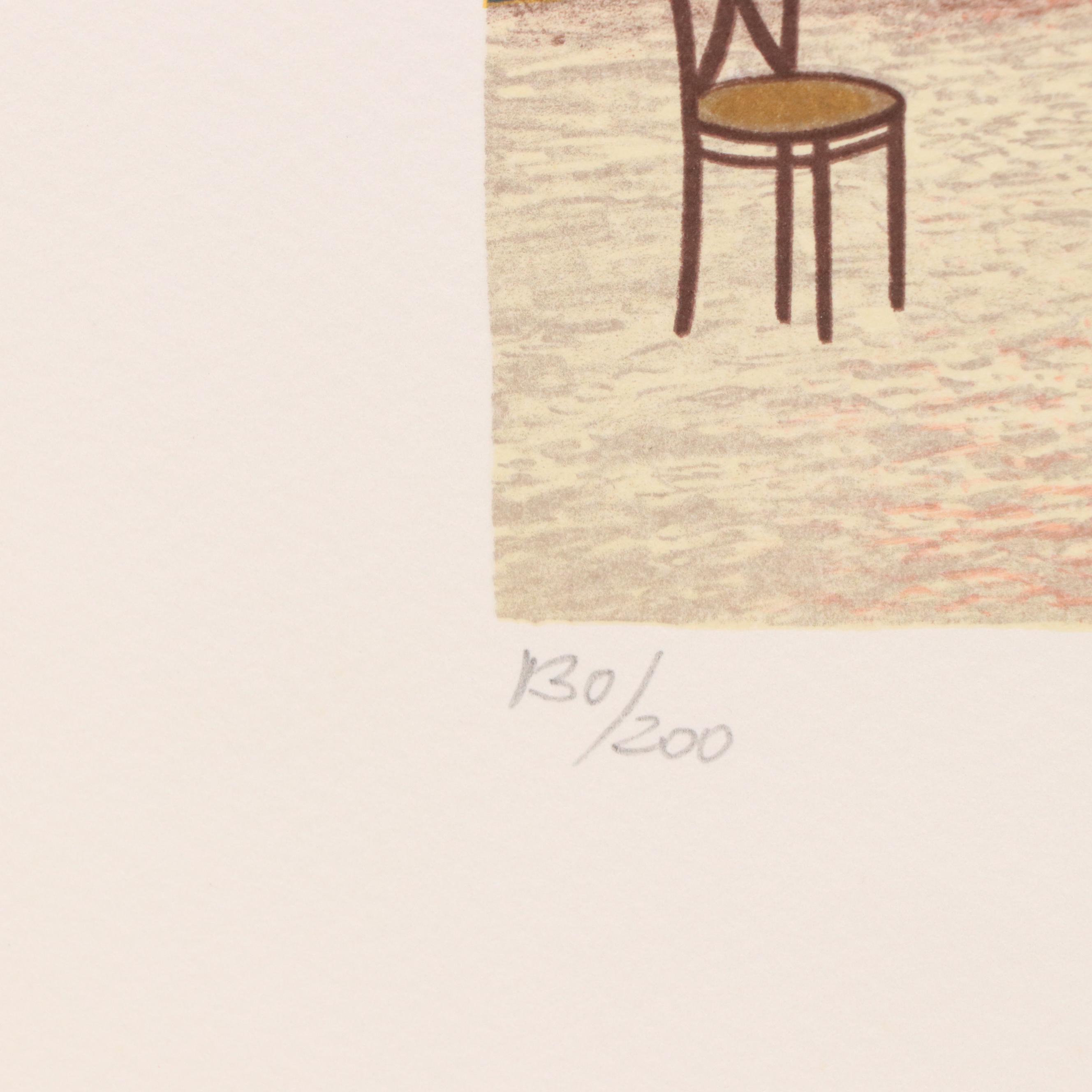 François Ledan Lithographs "Driving the Golden Spike", "Casino at Monte Carlo"