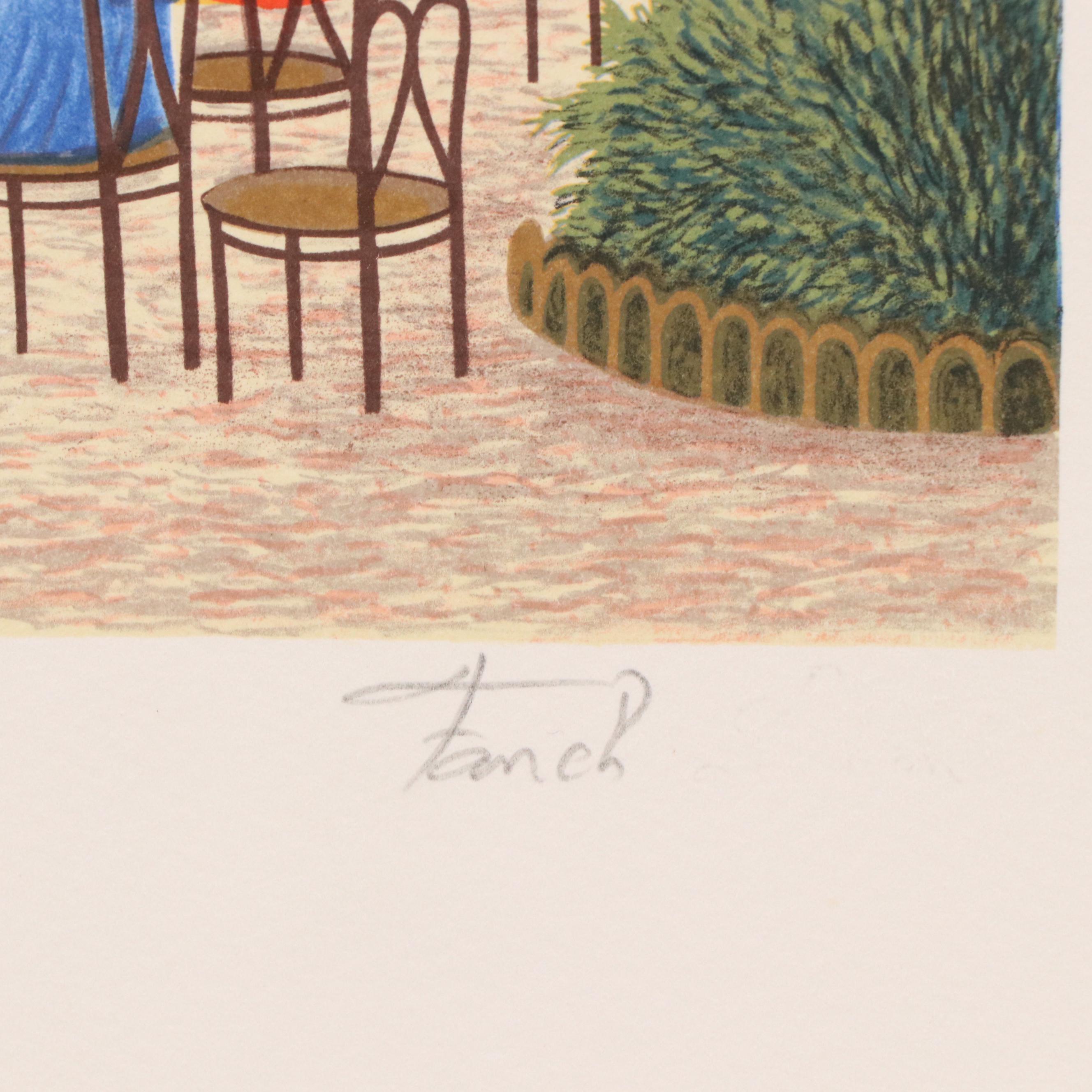 François Ledan Lithographs "Driving the Golden Spike", "Casino at Monte Carlo"