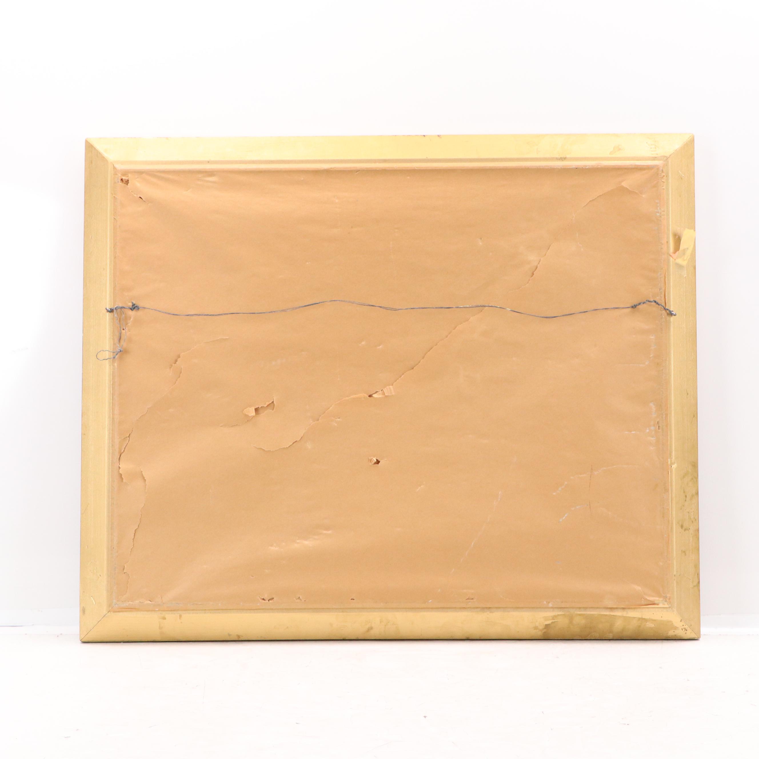 Offset Lithograph After John Friedlinger Still Life with Fruit and Silver