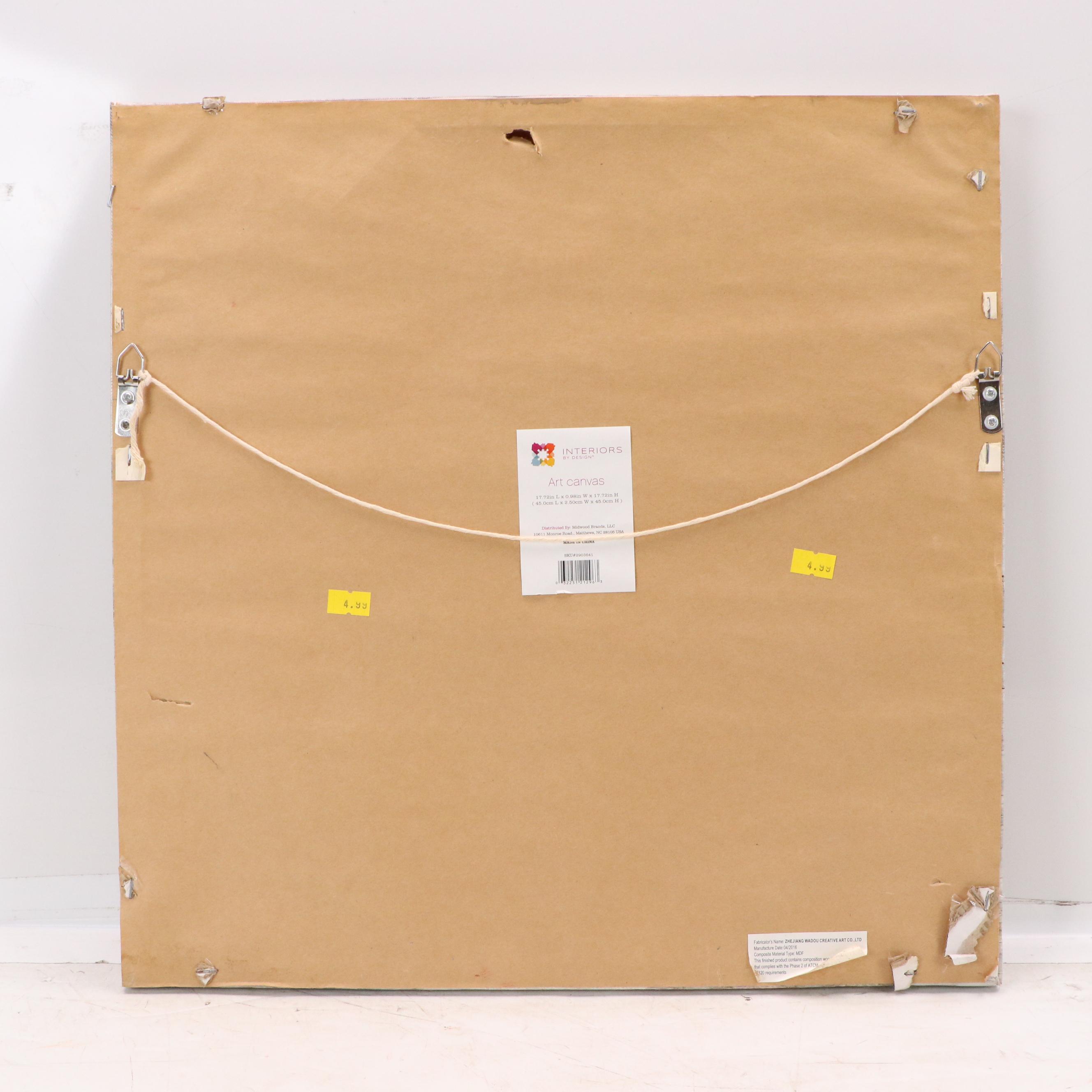 Embellished Coastal Giclée Diptych of Boats on Beach, 21st Century