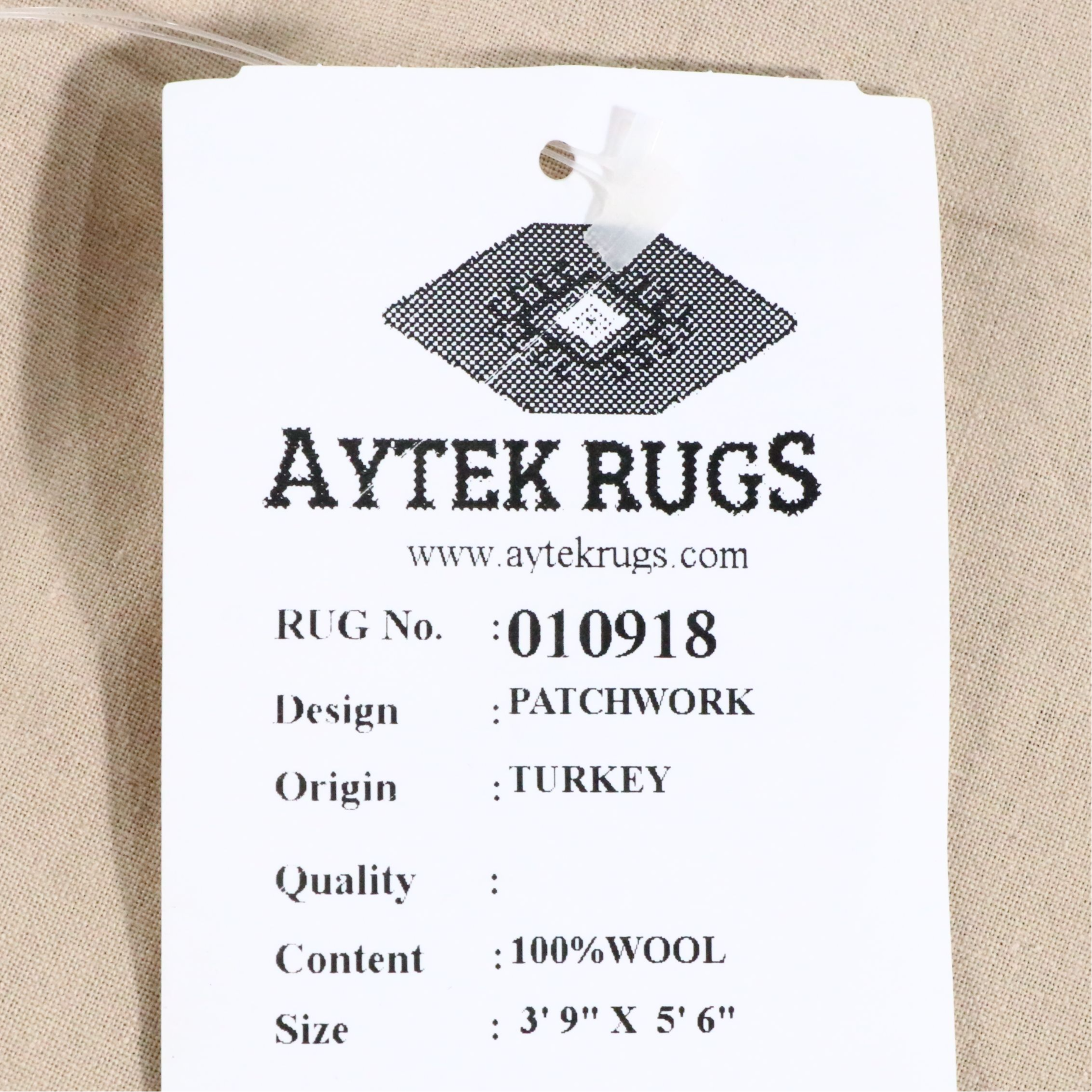 3'10 x 5'7 Handmade Turkish Patchwork Area Rug