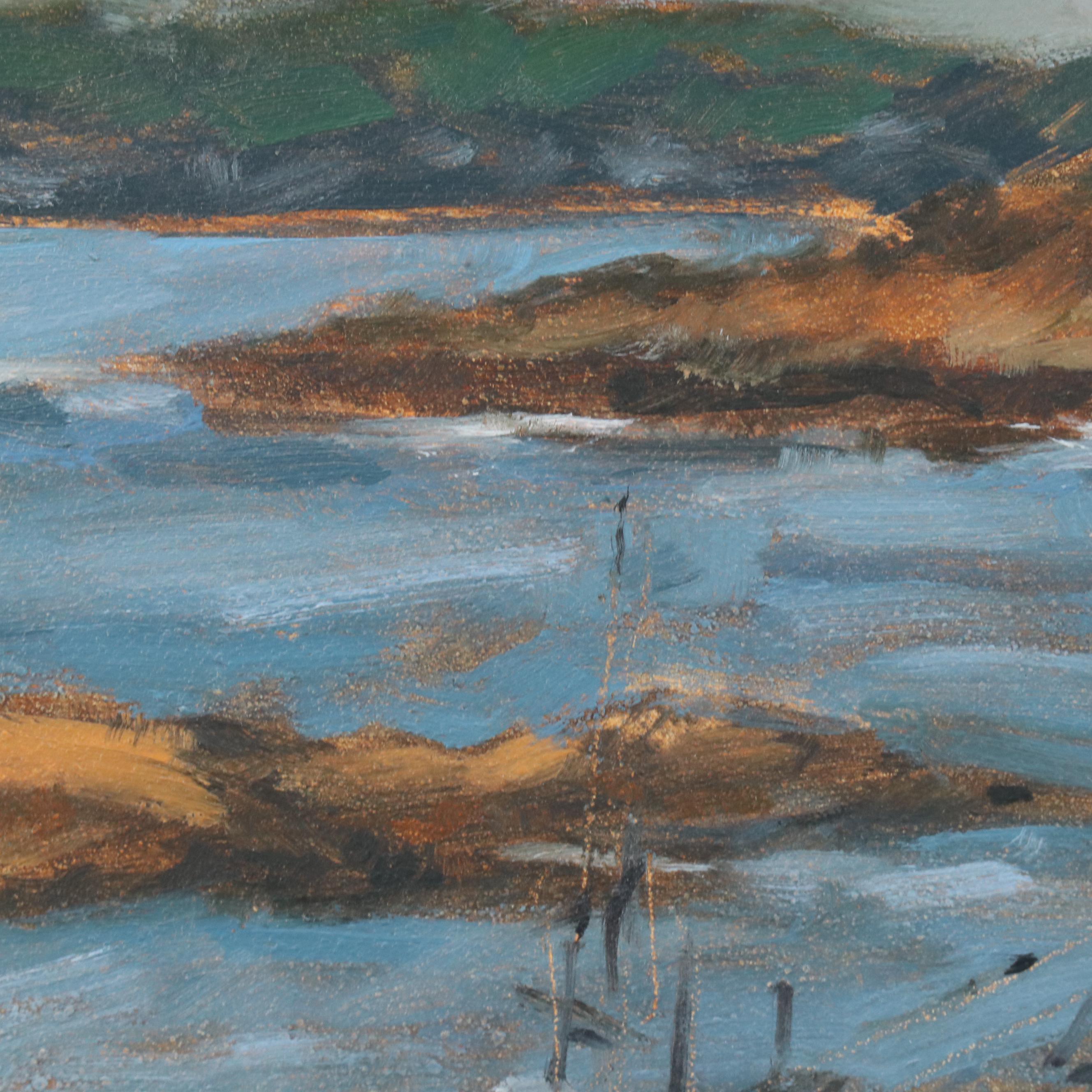 Jim Gibbons Maritime Oil Painting "Resting," 21st Century