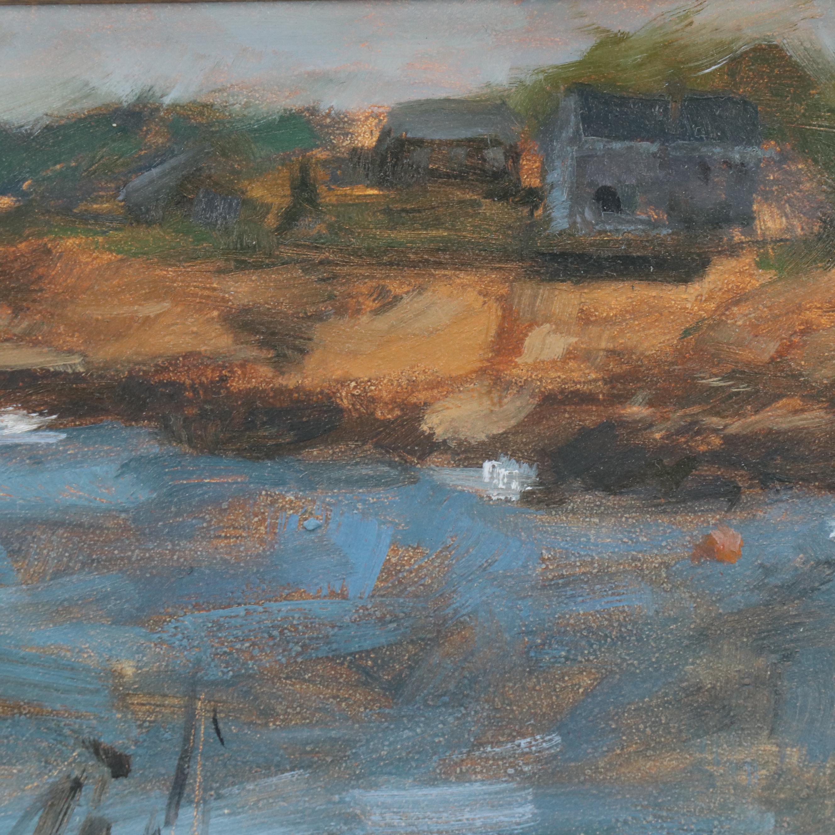 Jim Gibbons Maritime Oil Painting "Resting," 21st Century