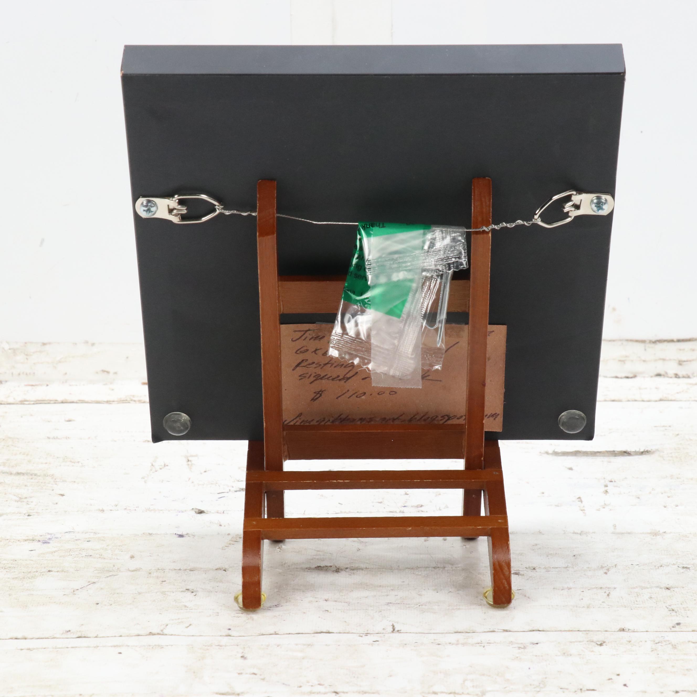 Jim Gibbons Maritime Oil Painting "Resting," 21st Century