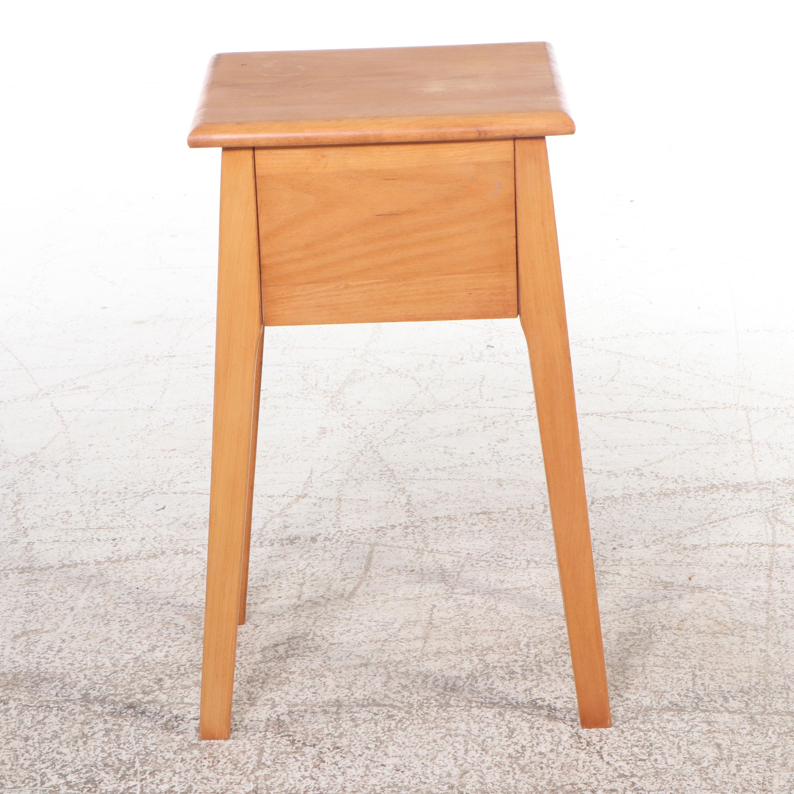 Hardwood Bedroom Furniture with Full Size Headboard, Commode, and Nightstands