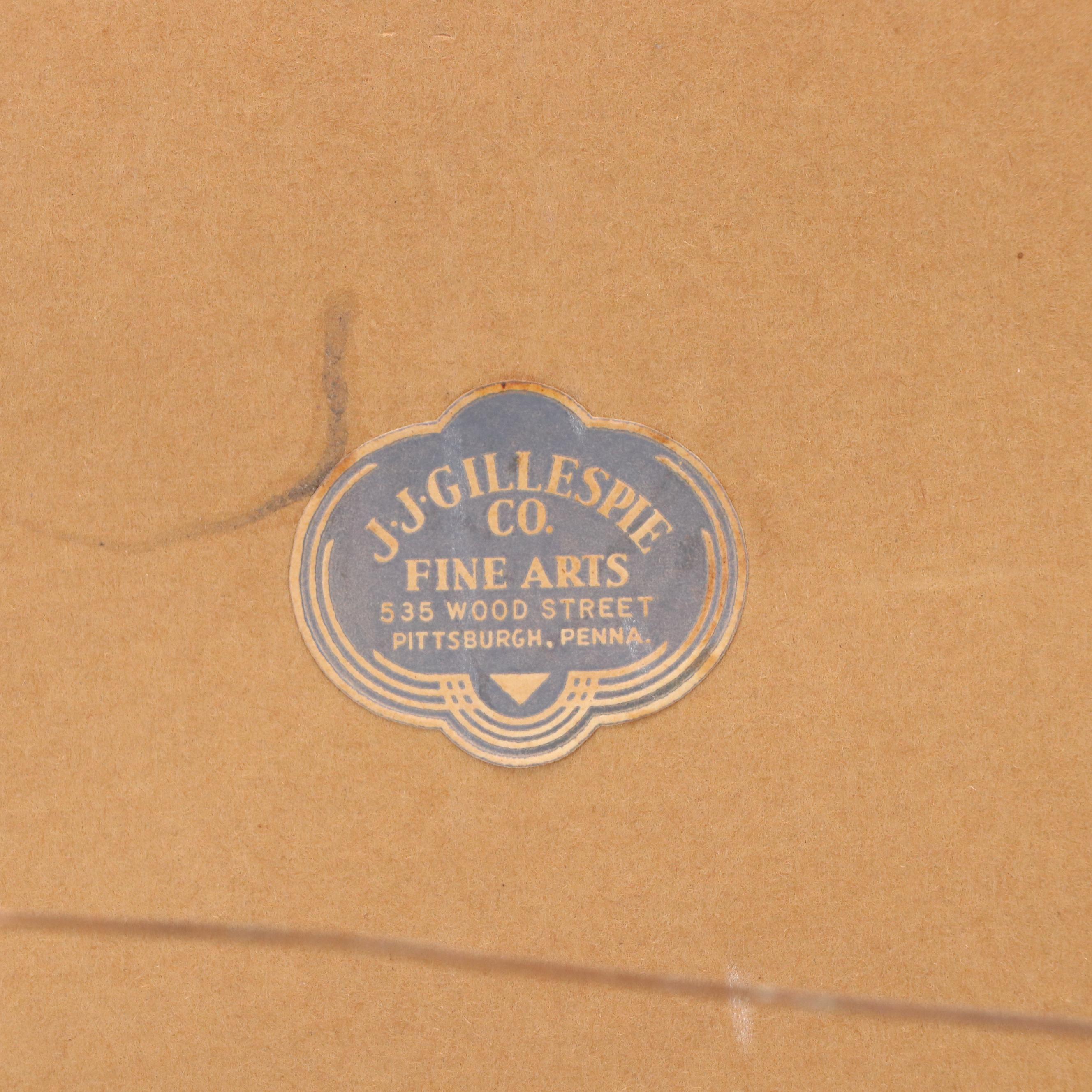 Courtenay Brandreth Collotype "The Wisconsin Red Shuffler," 1944